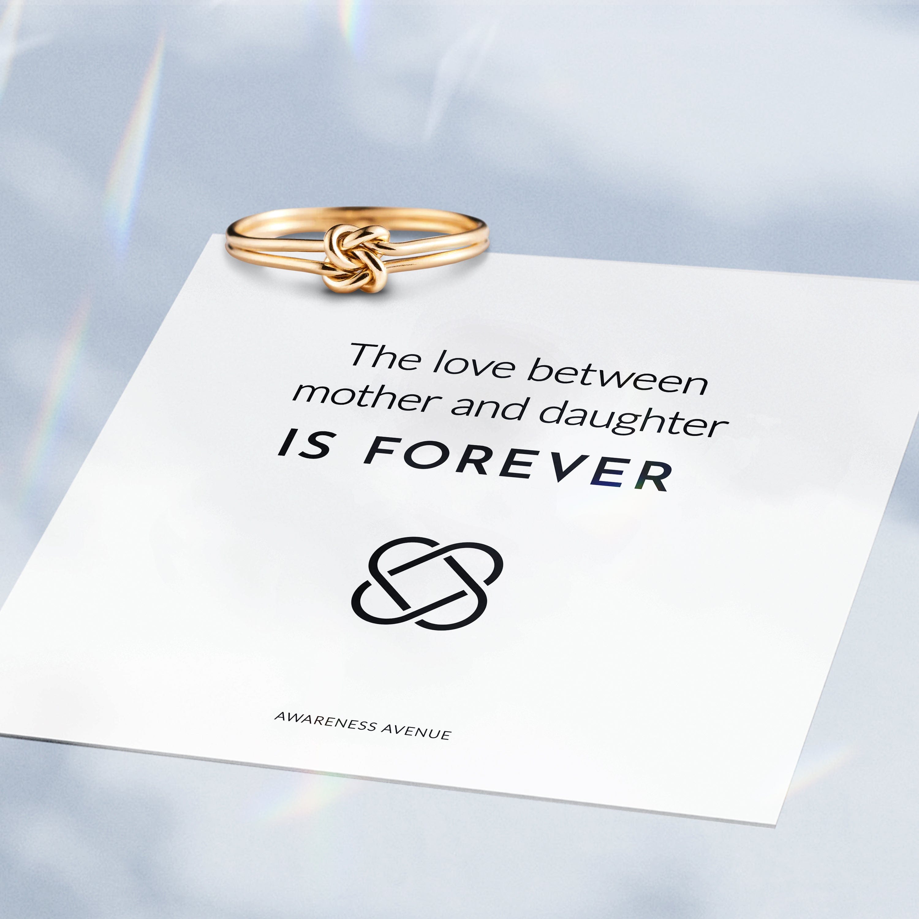 Mother & Daughter | A Promise Knot | 14K Gold Ring