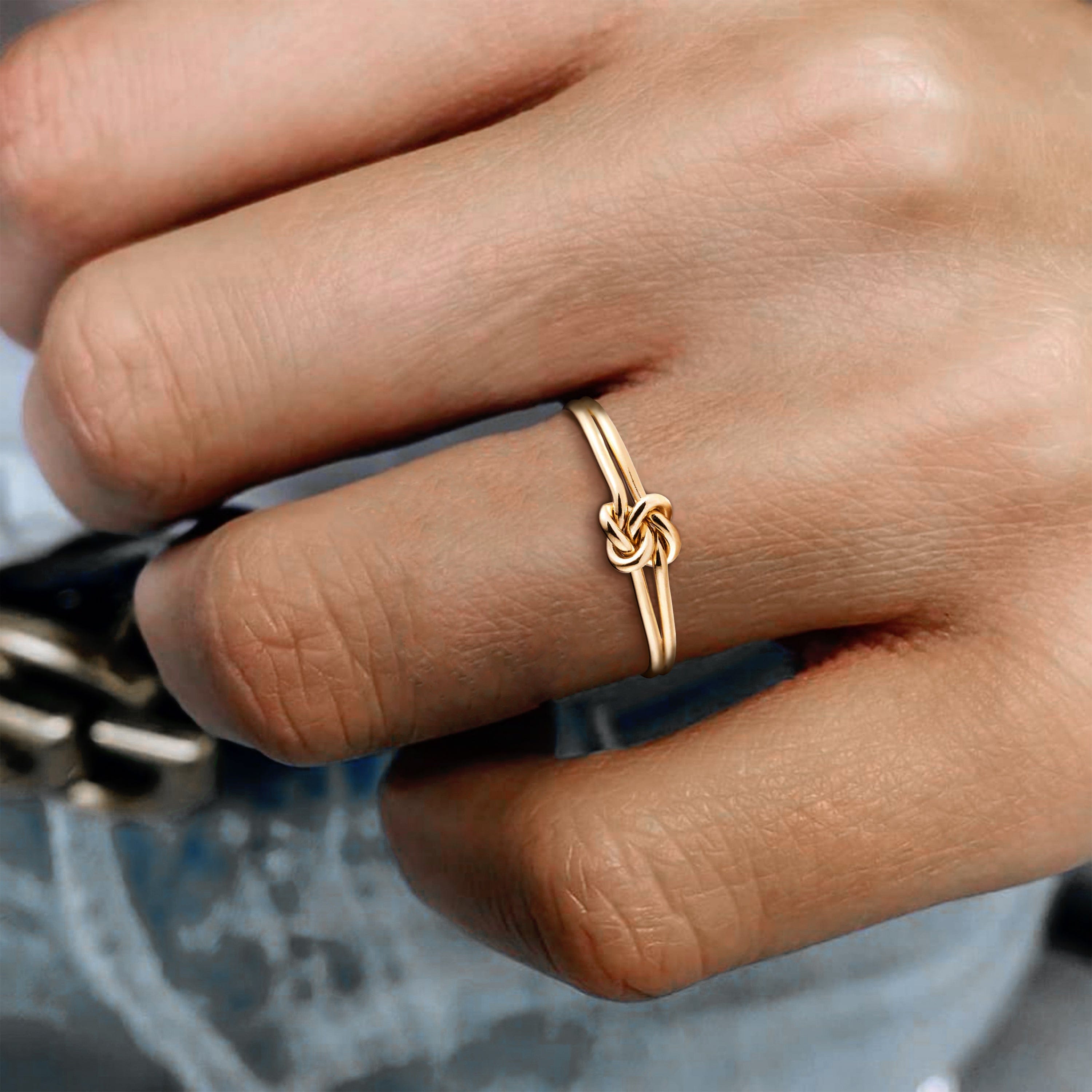 Mother & Daughter | A Promise Knot | 14K Gold Ring