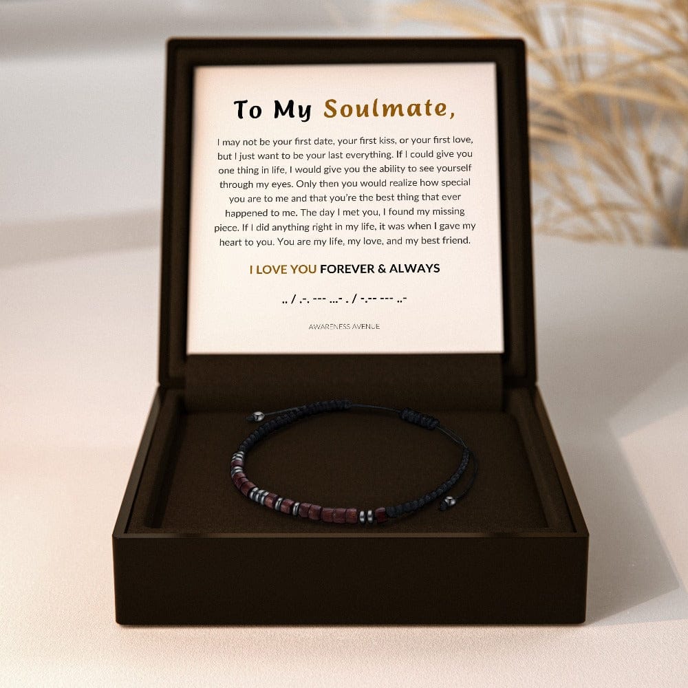 An meinen Seelenverwandten | Ich liebe dich | Morsecode-Armband