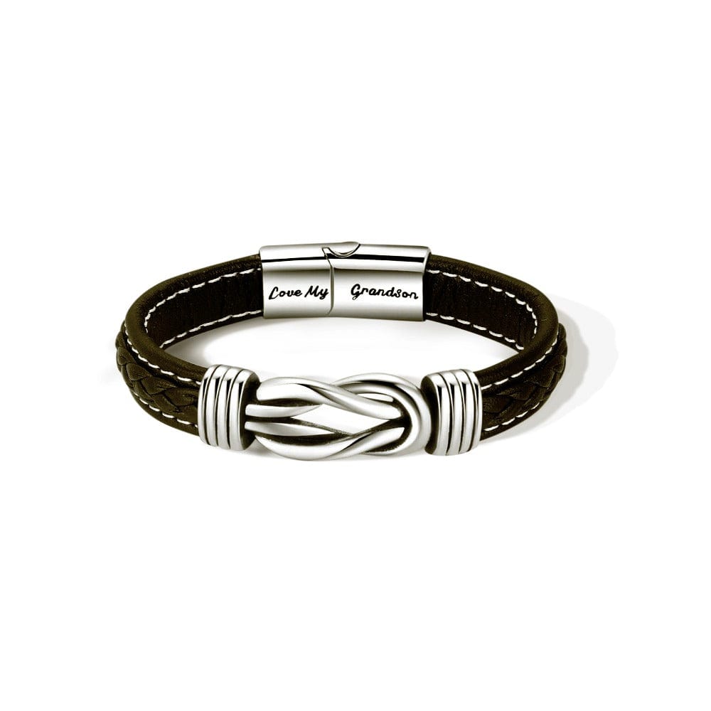 Abuela y nieto | Unidos por siempre | Pulsera de cuero