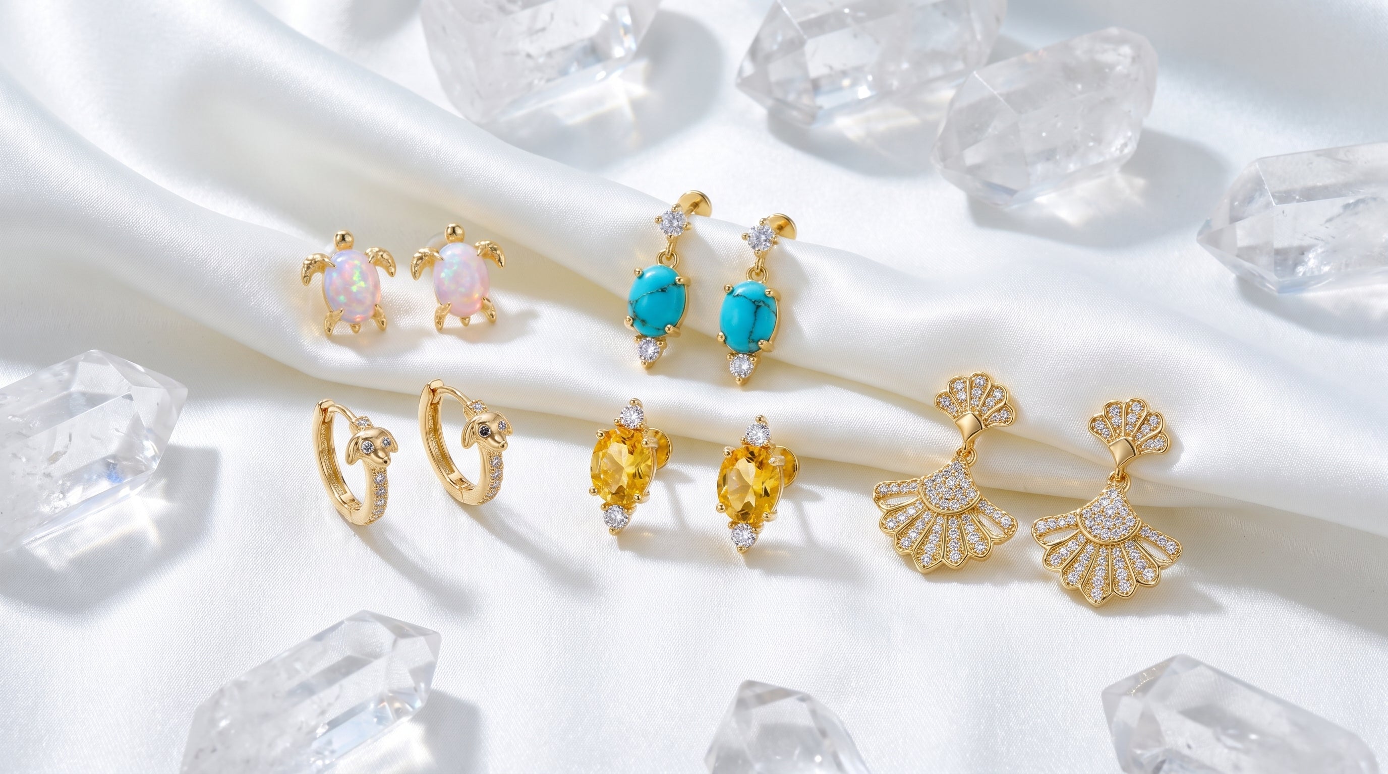 best flat back earrings editorial image