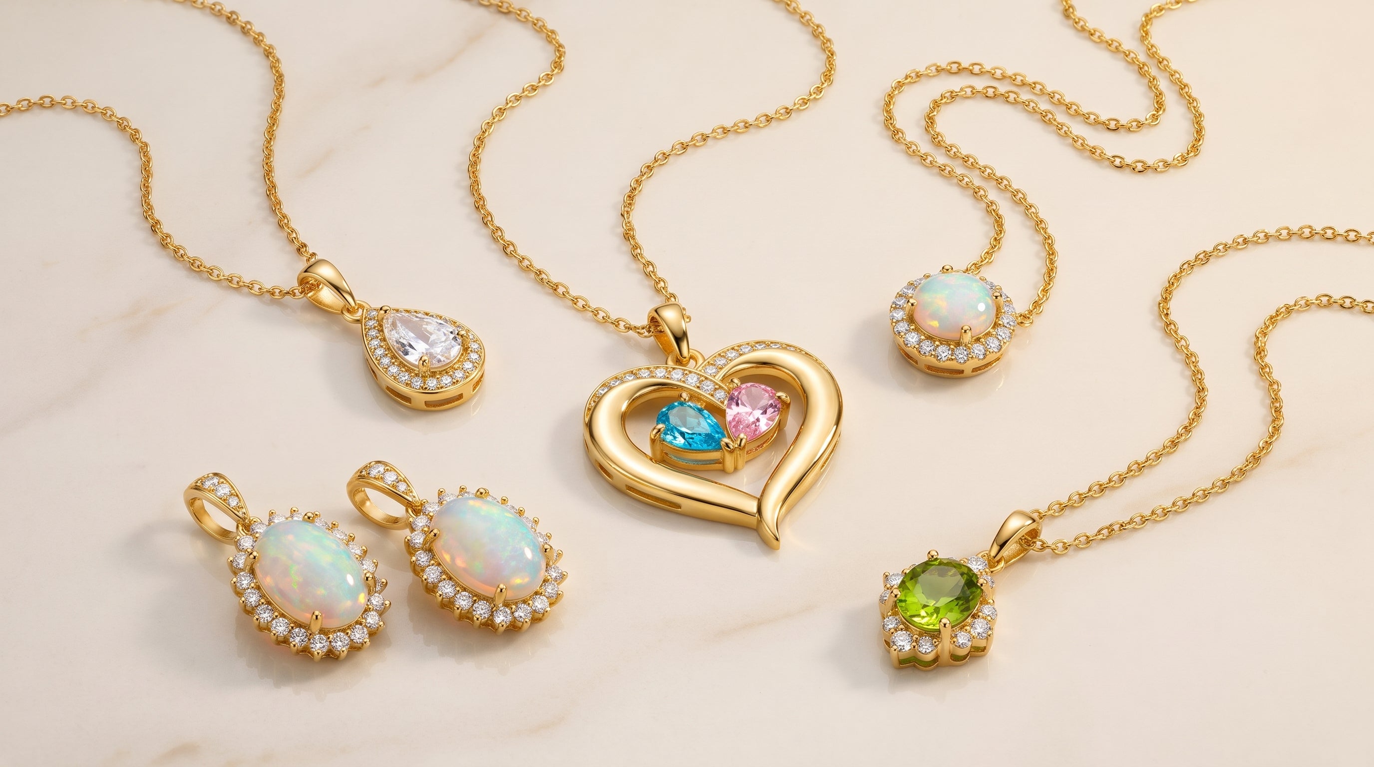 birthstone jewelry gold editorial image