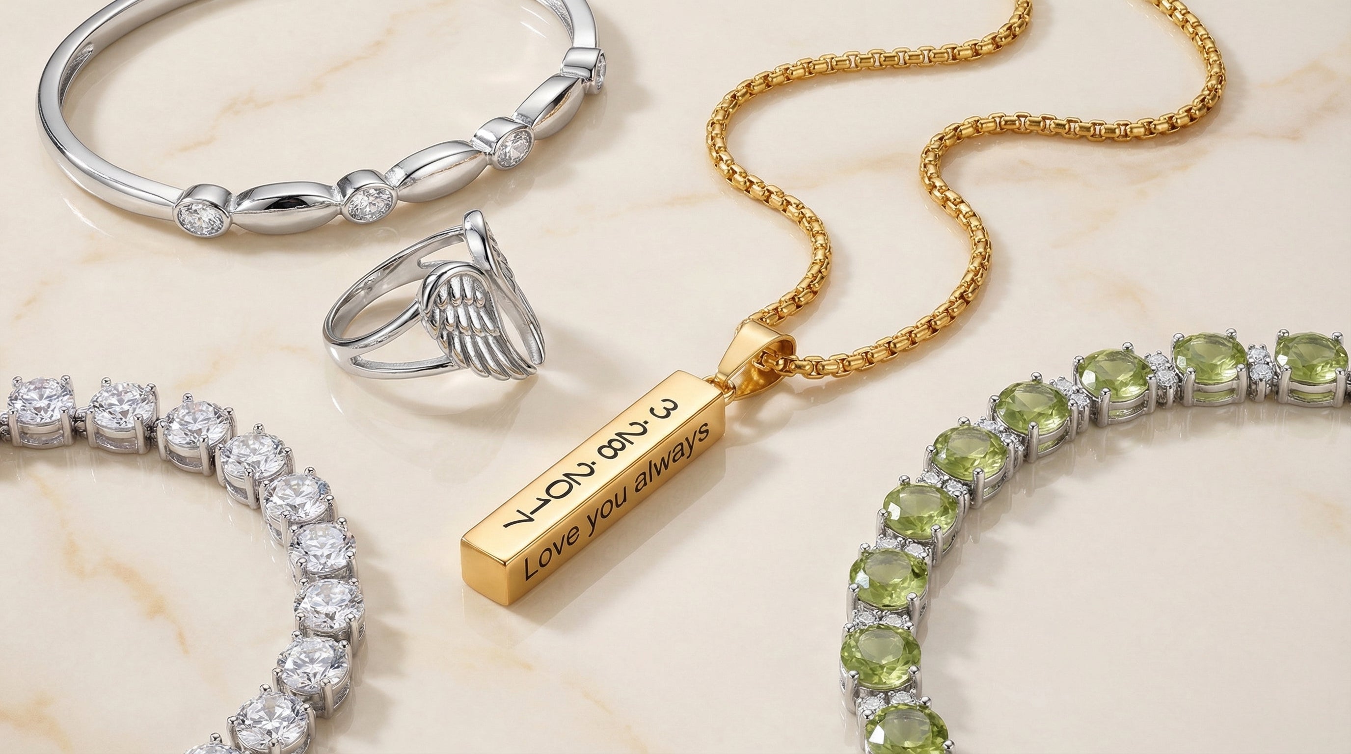 custom birthstone bracelet - hero image