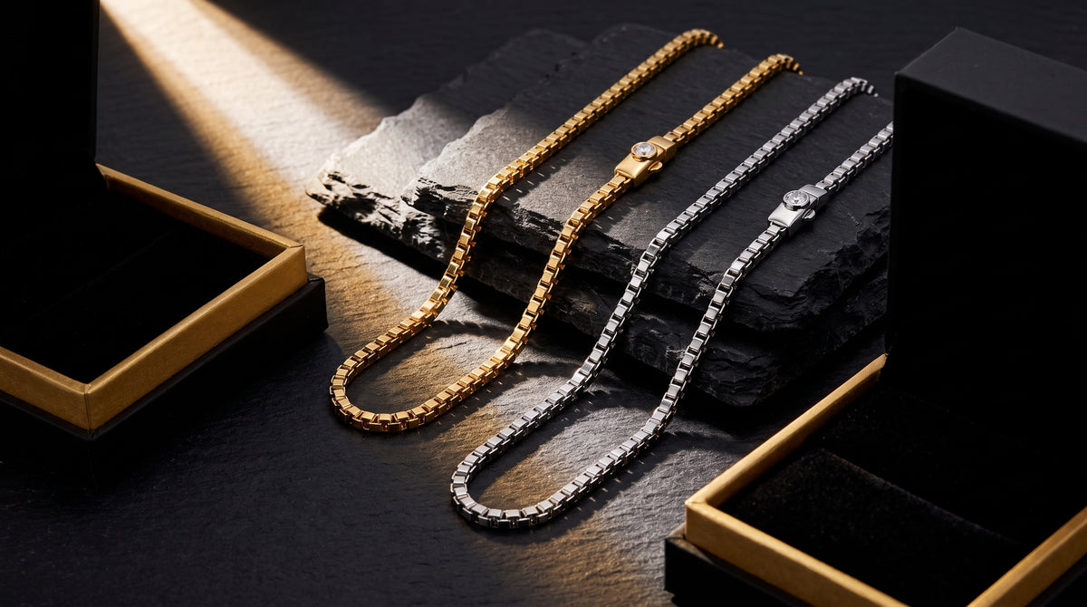 diamond mens chain necklace editorial image