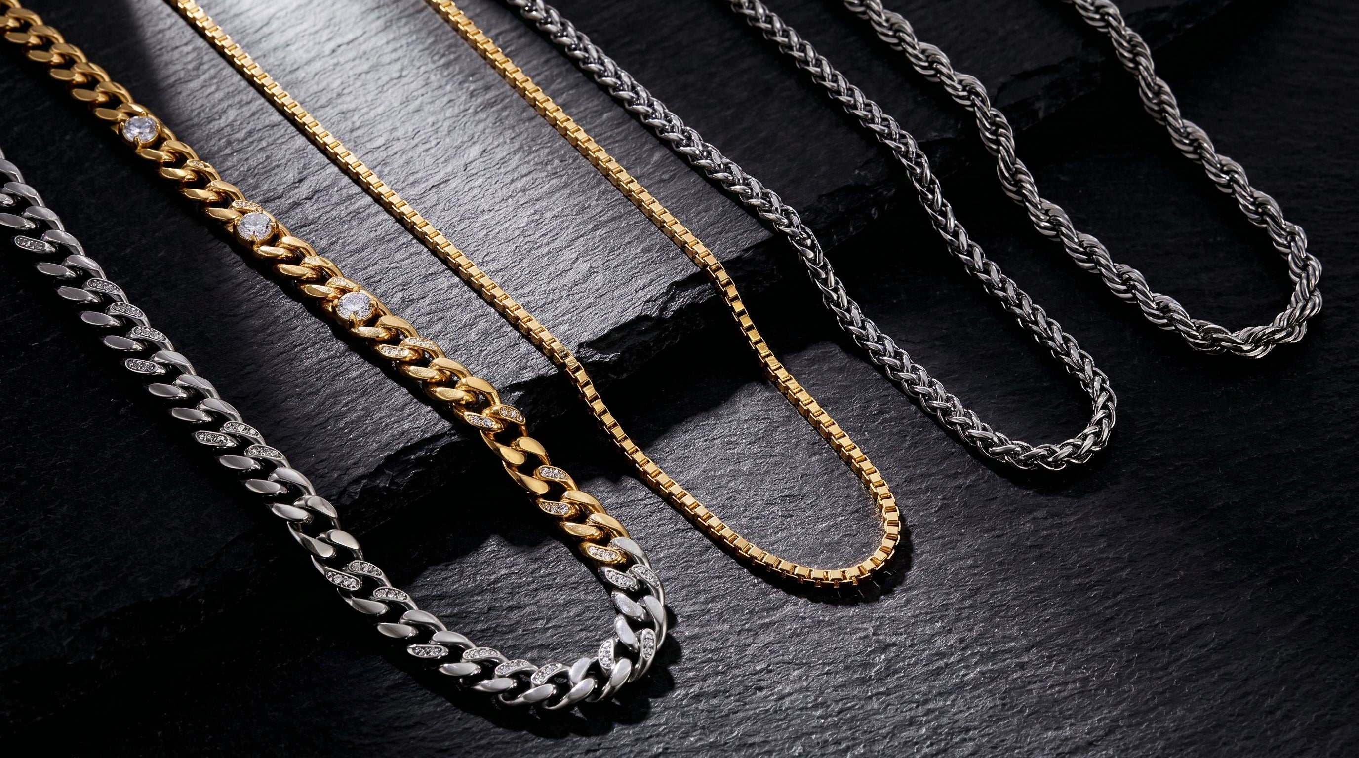 mens 14k gold chain 22-inch editorial image