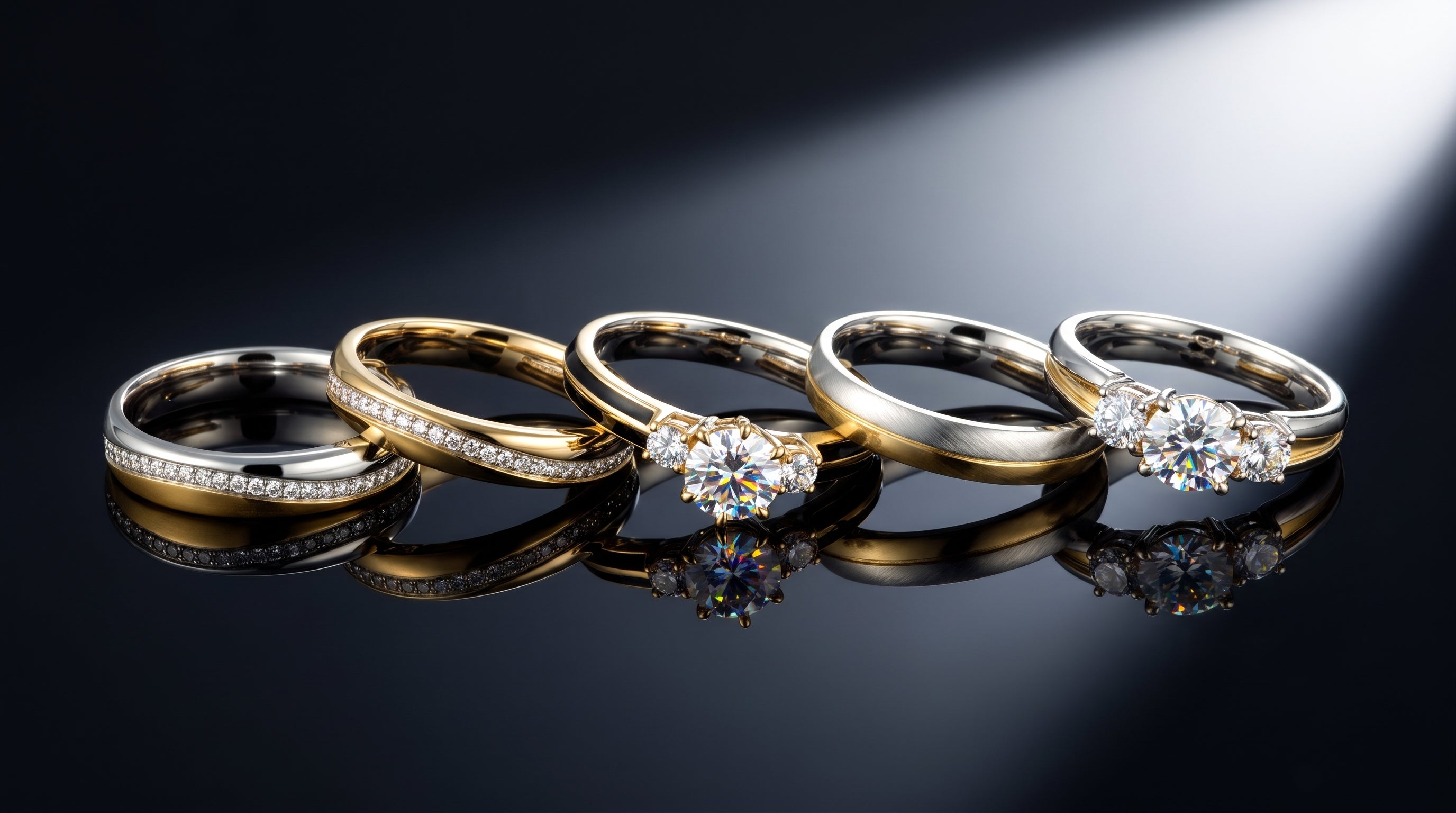 moissanite vs lab diamond sparkle editorial image