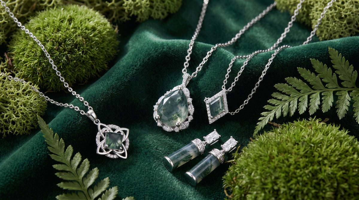 moss agate ring meaning editorial image