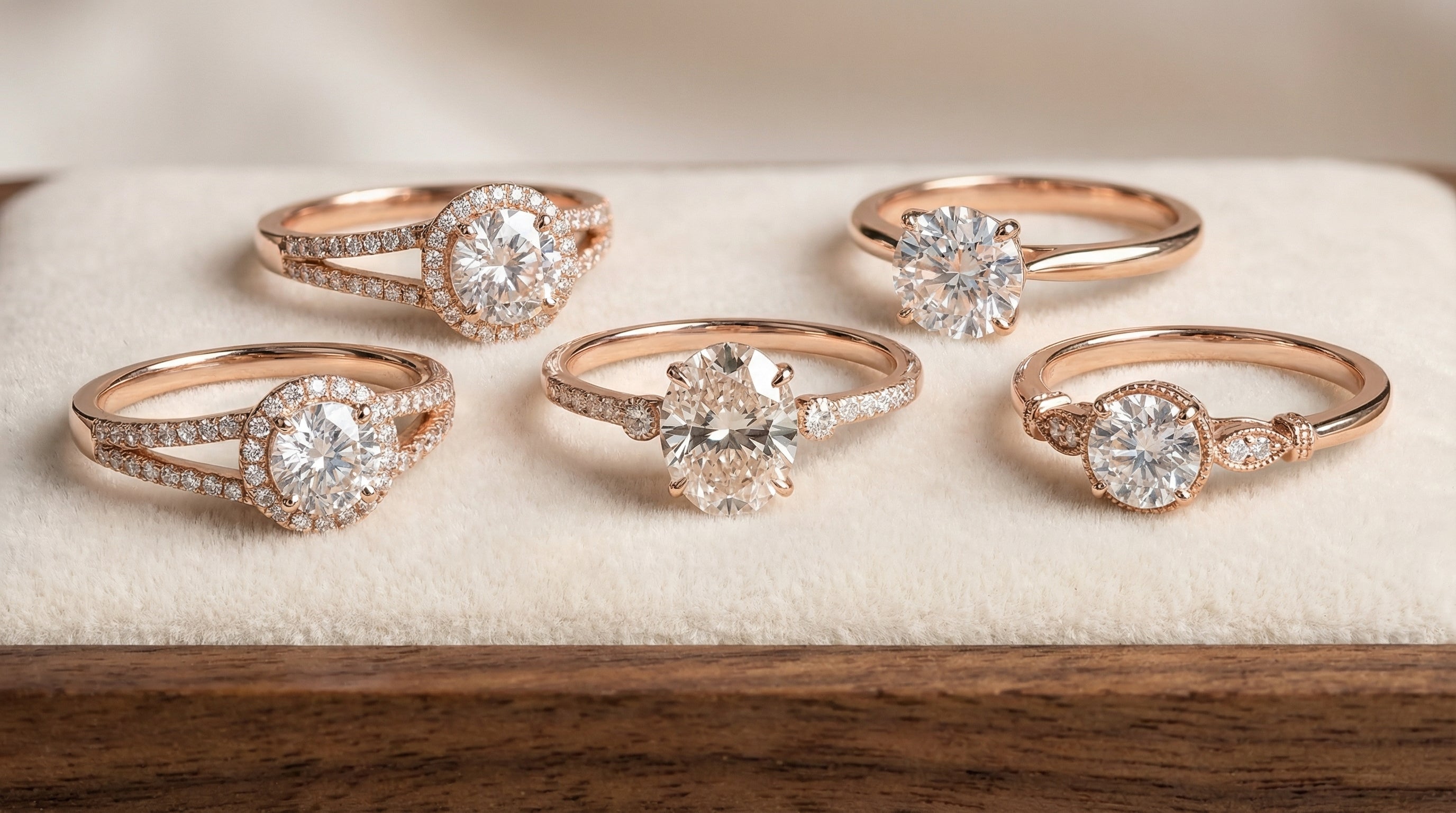 promise rings for her rose gold - hero image
