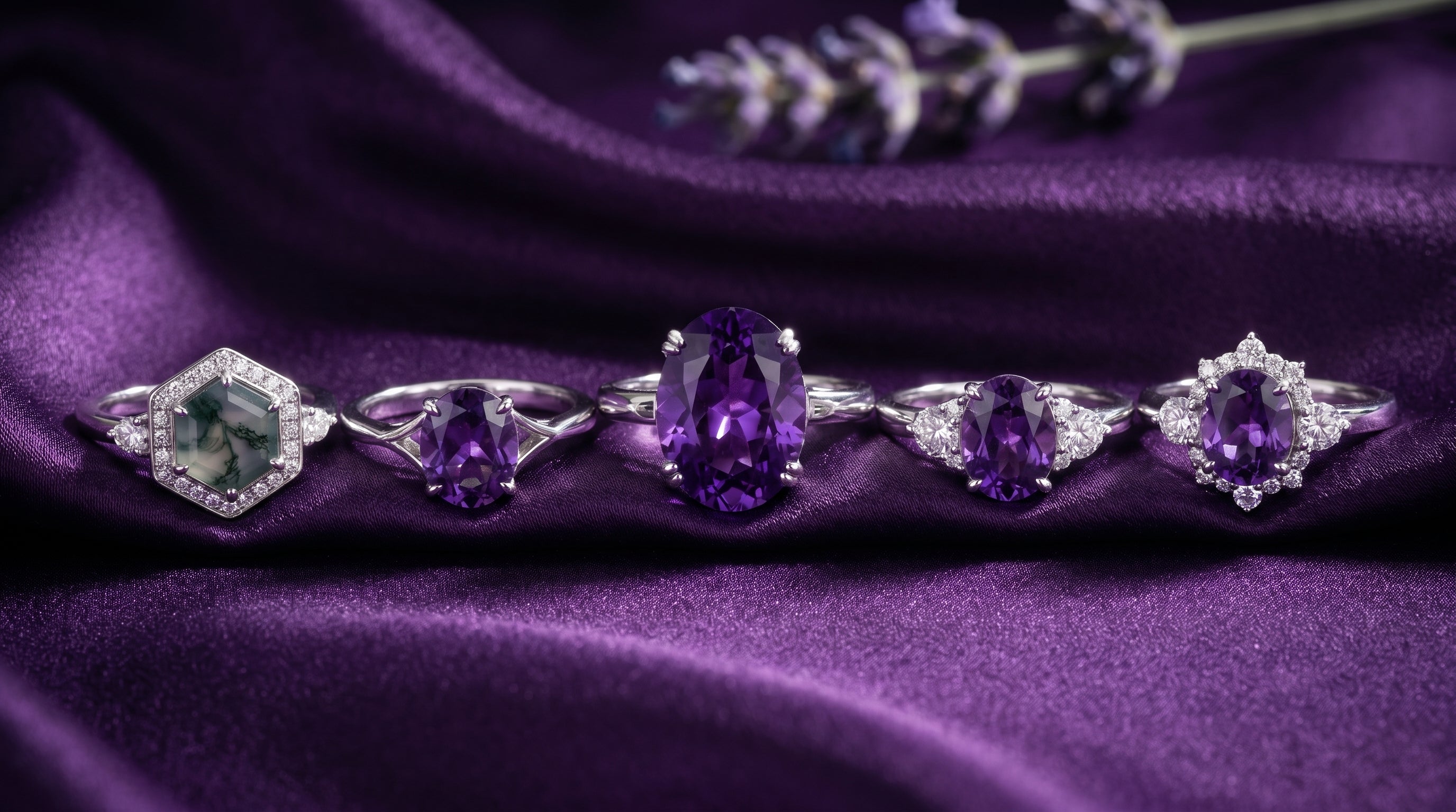 real alexandrite engagement ring editorial image
