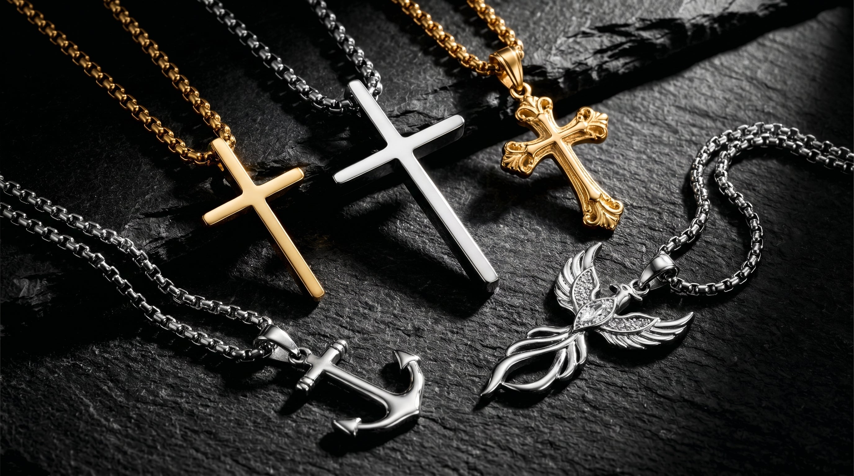 sterling silver necklaces men - hero image