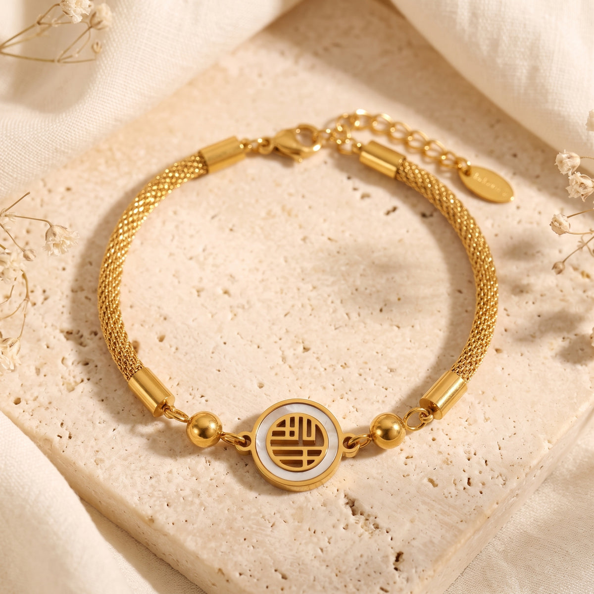 De Medallion Mesh-armband