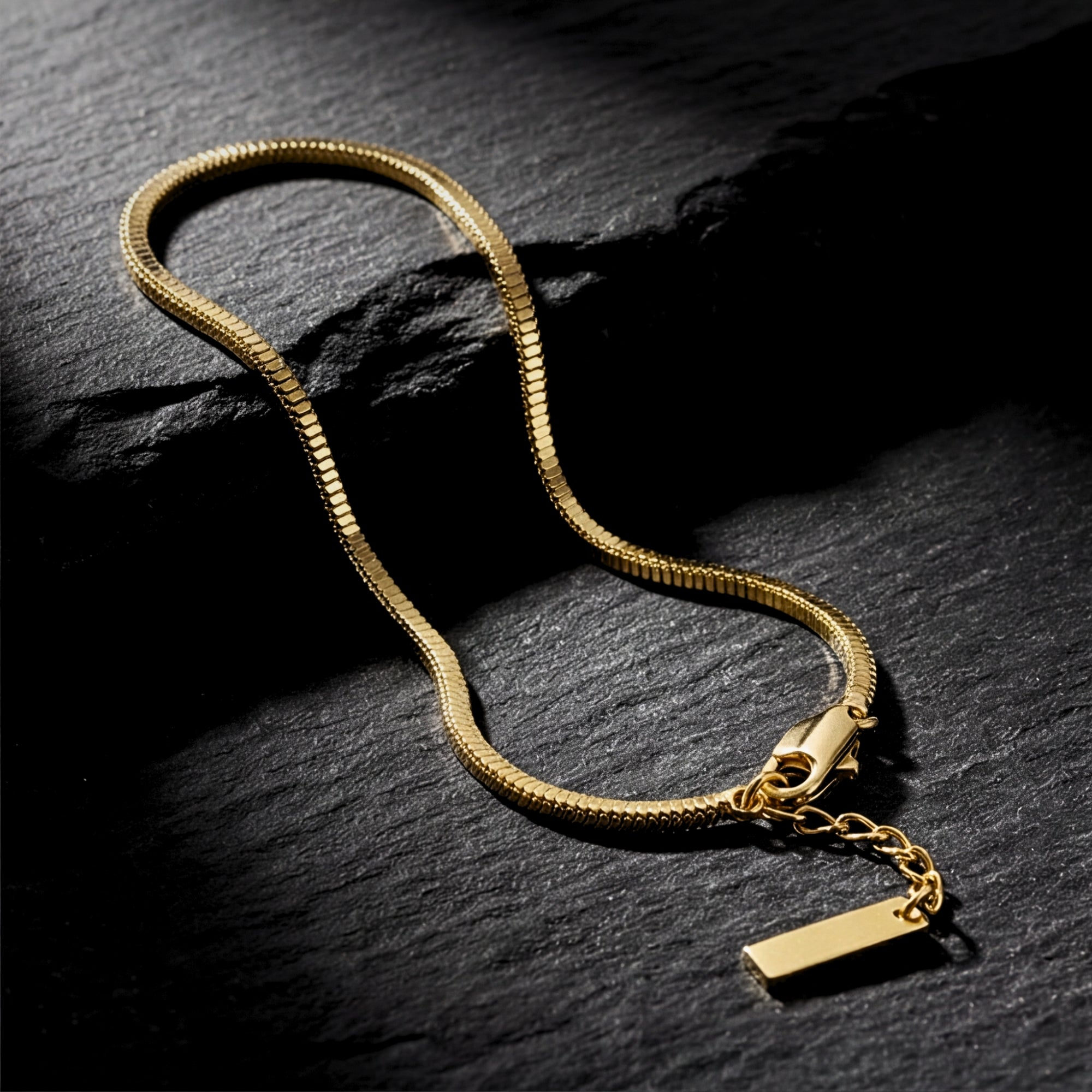 Square Link Bracelet - Gold