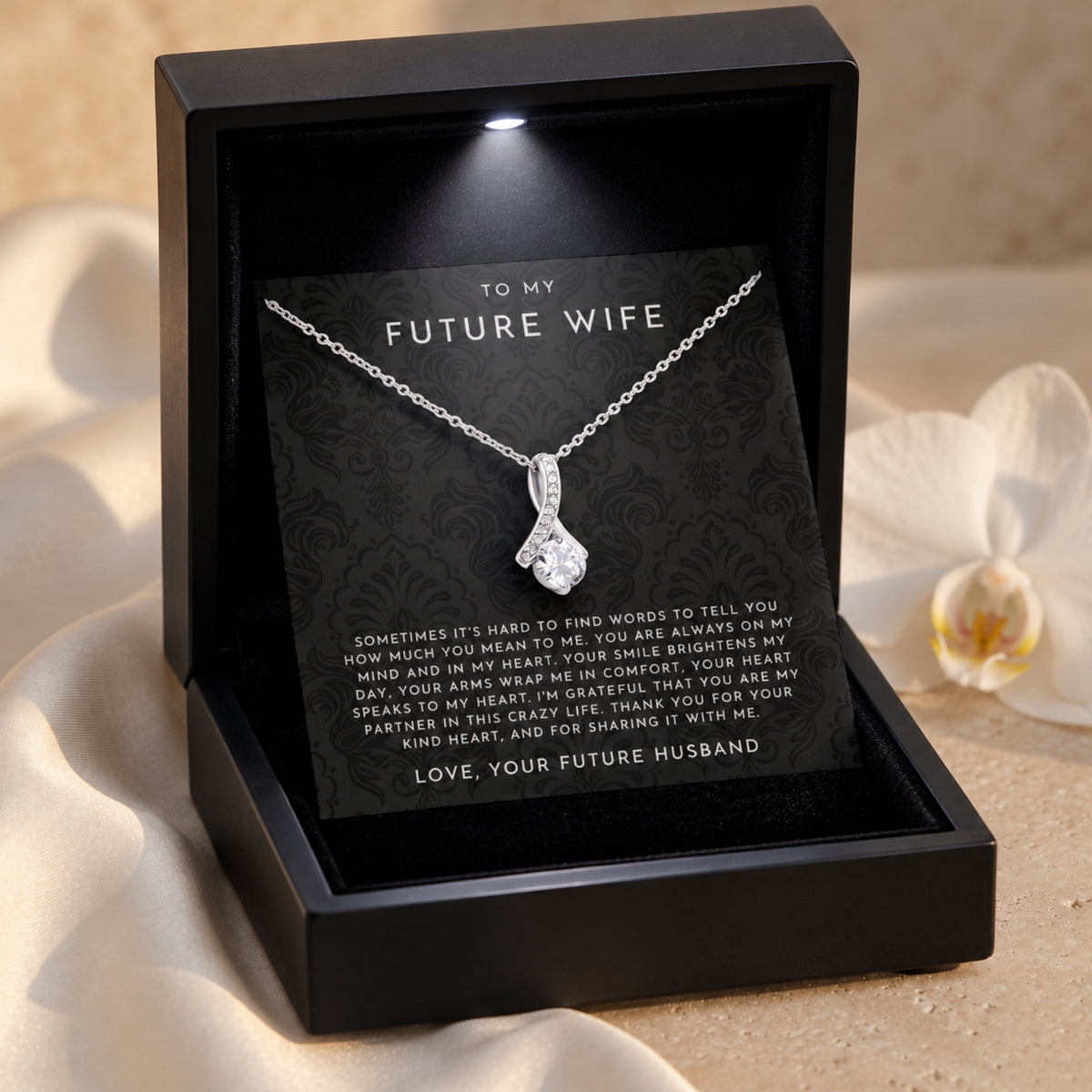 The Ribbon Solitaire Necklace