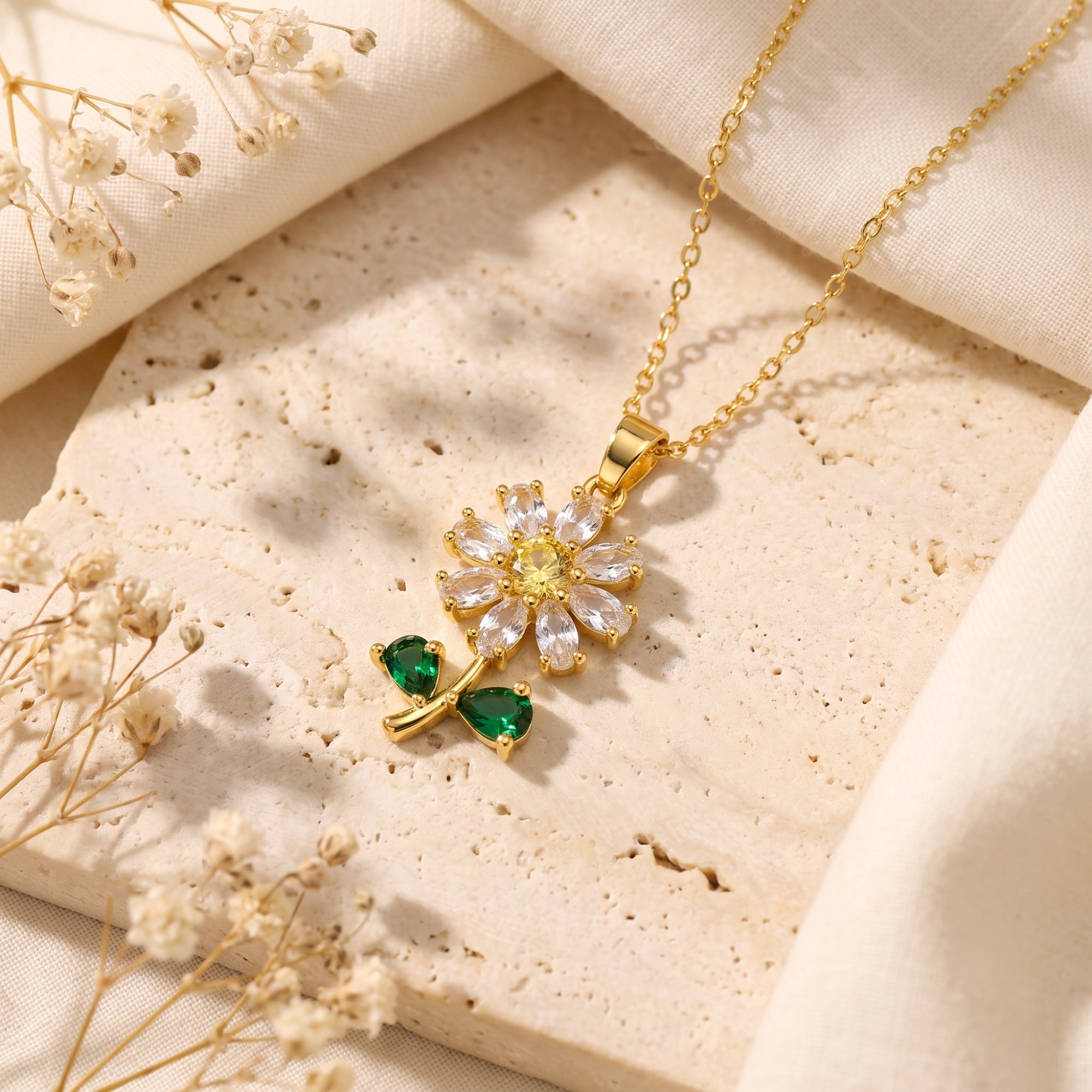 De madeliefjeshangerketting