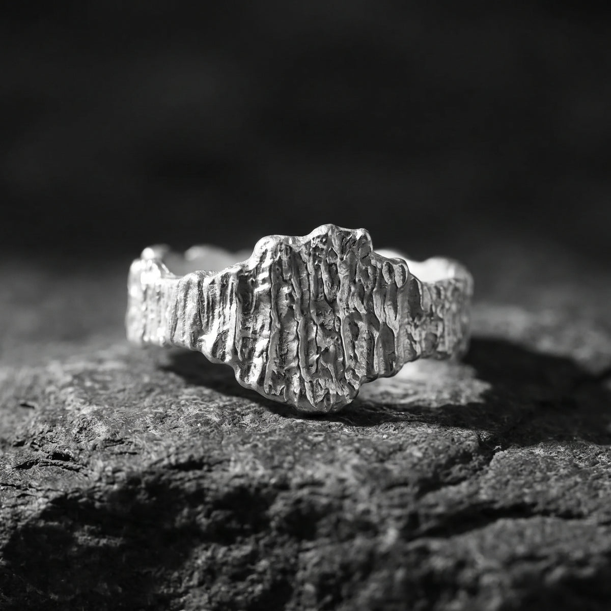 The Terra Bark Open Band Ring