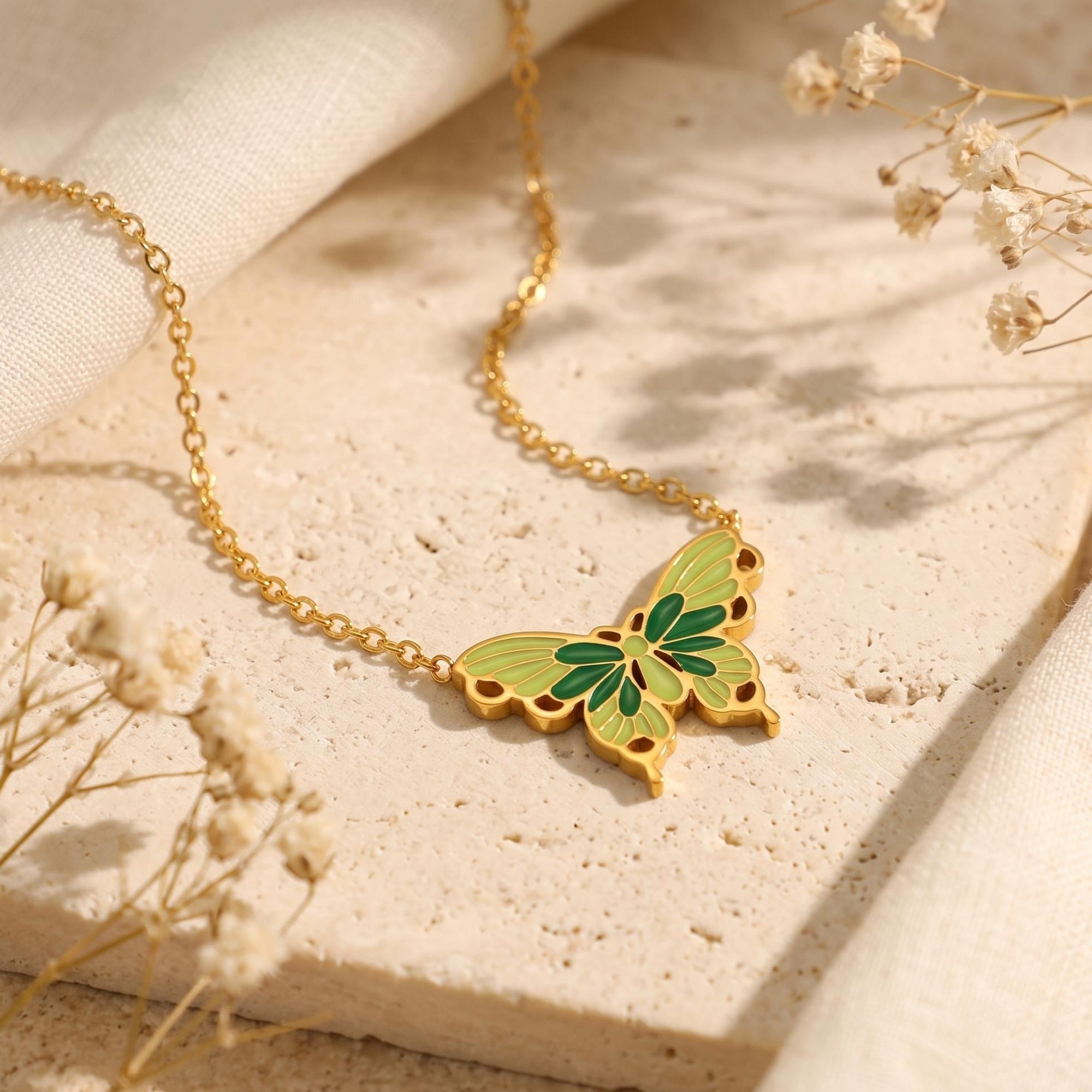 The Mariposa Enamel Necklace