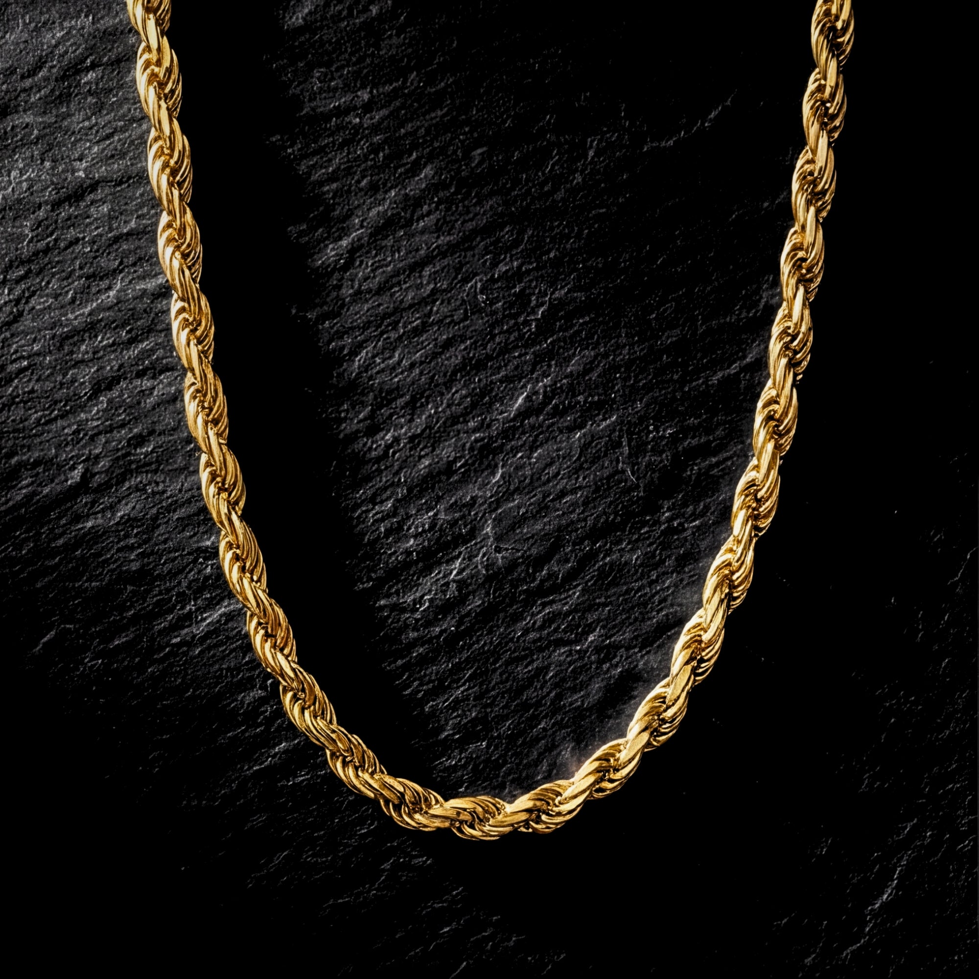 Golden Rope Chain - Gold - 4mm