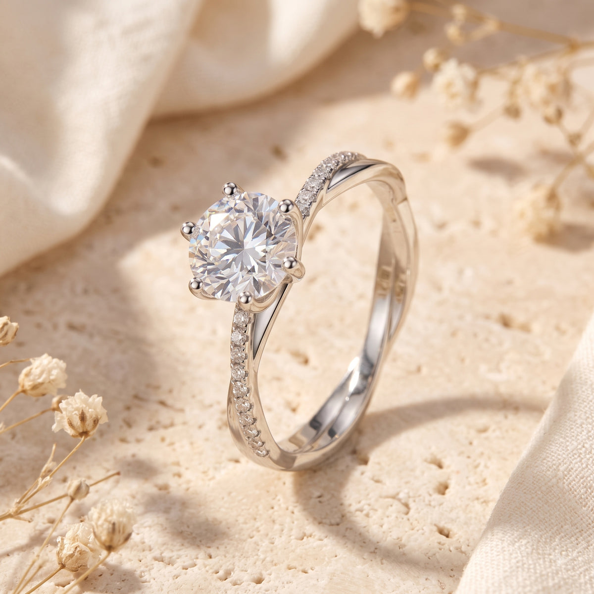 El anillo Aura de halo entrelazado