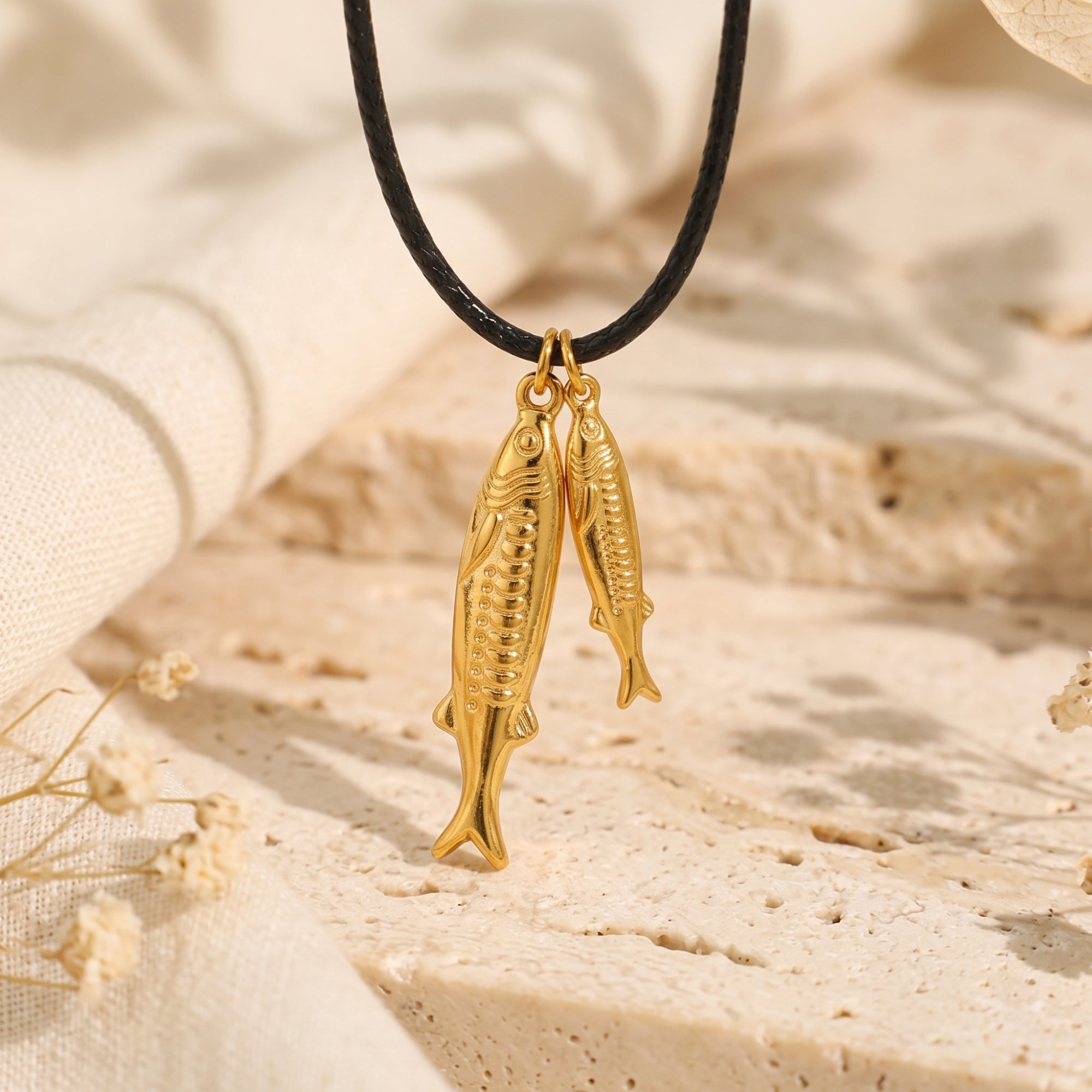 The Twin Fish Pendant Necklace
