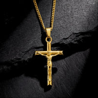 Divine Cross Pendant - Gold
