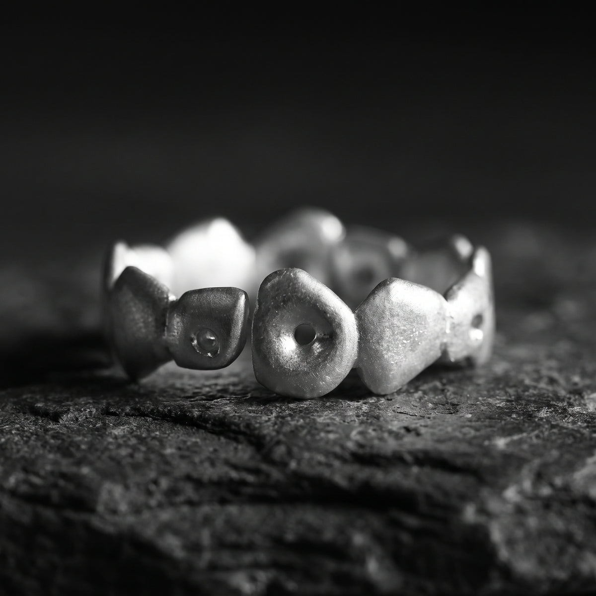 Bague ouverte Pebble