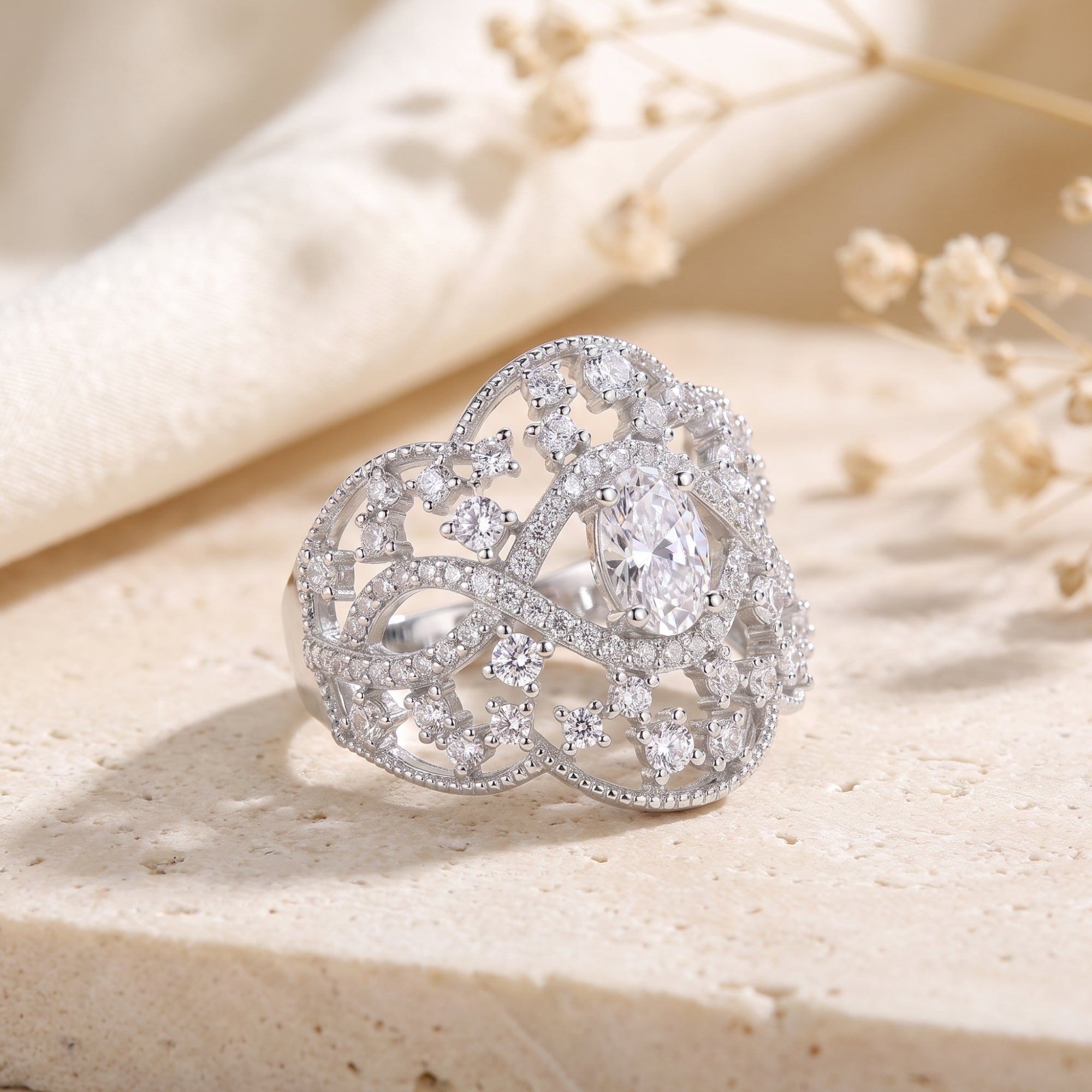 The Genevieve Lace Ring