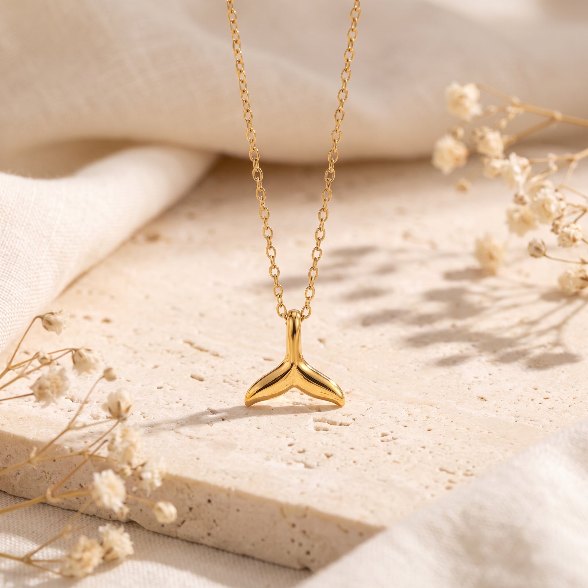 The Whale Tail Pendant Necklace