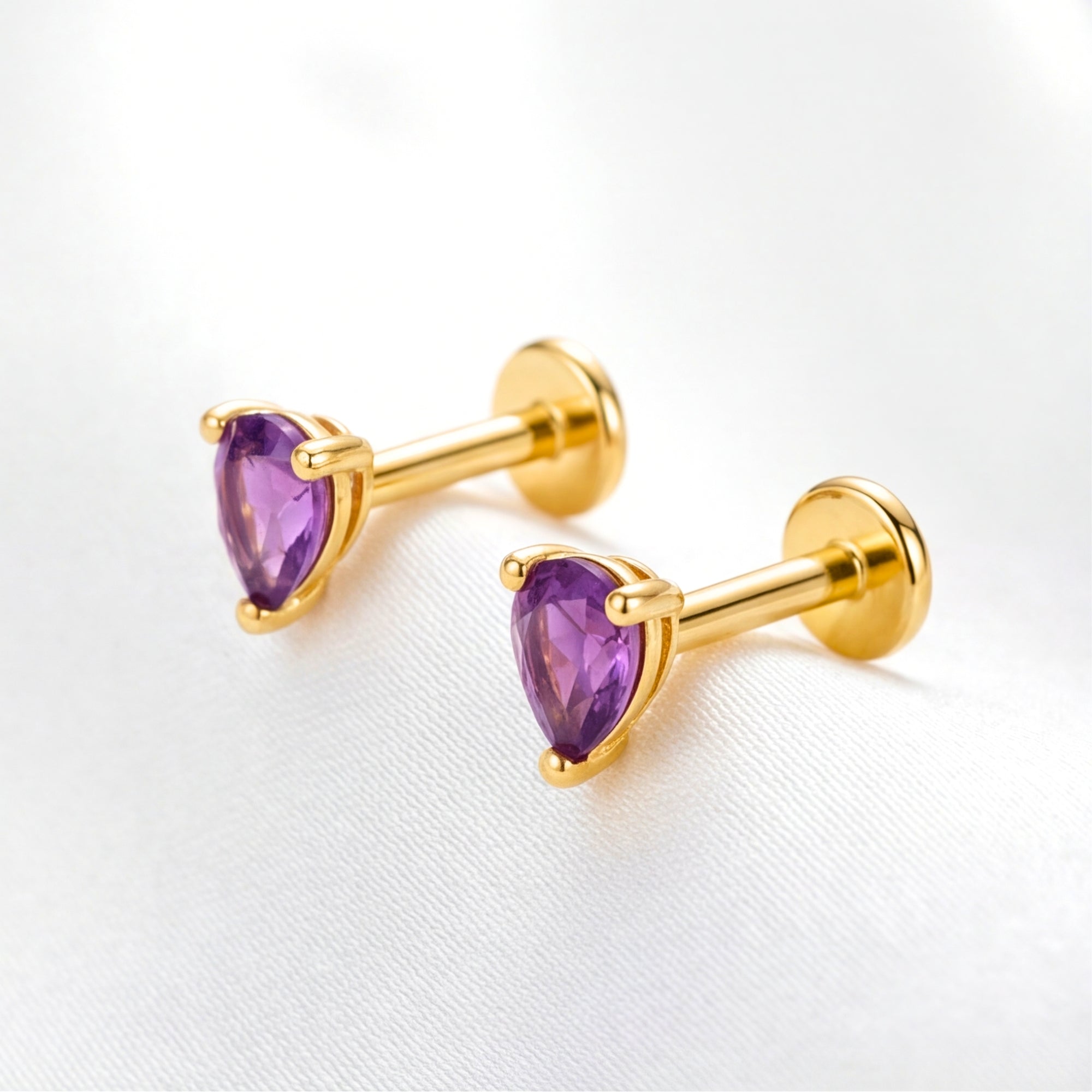 The Lyra Studs - 18K Gold Vermeil