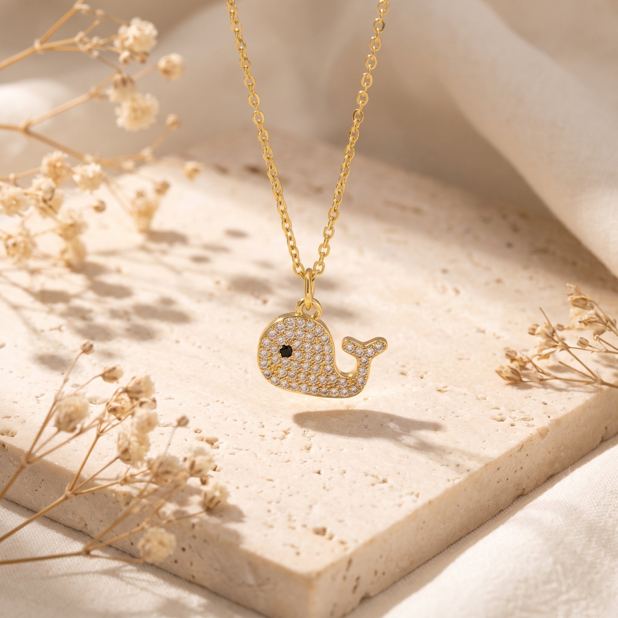 The Marina Whale Pendant Necklace