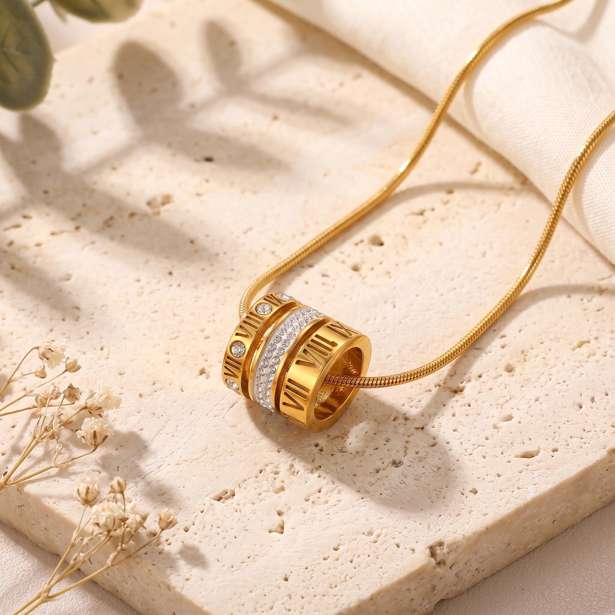 The Aurelia Roman Numeral Necklace