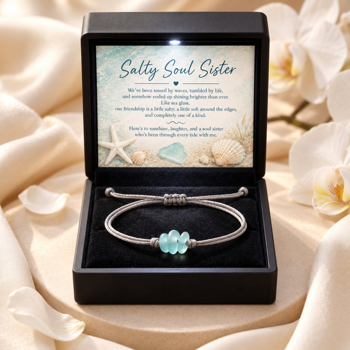 The Sea Glass Cord Bracelet