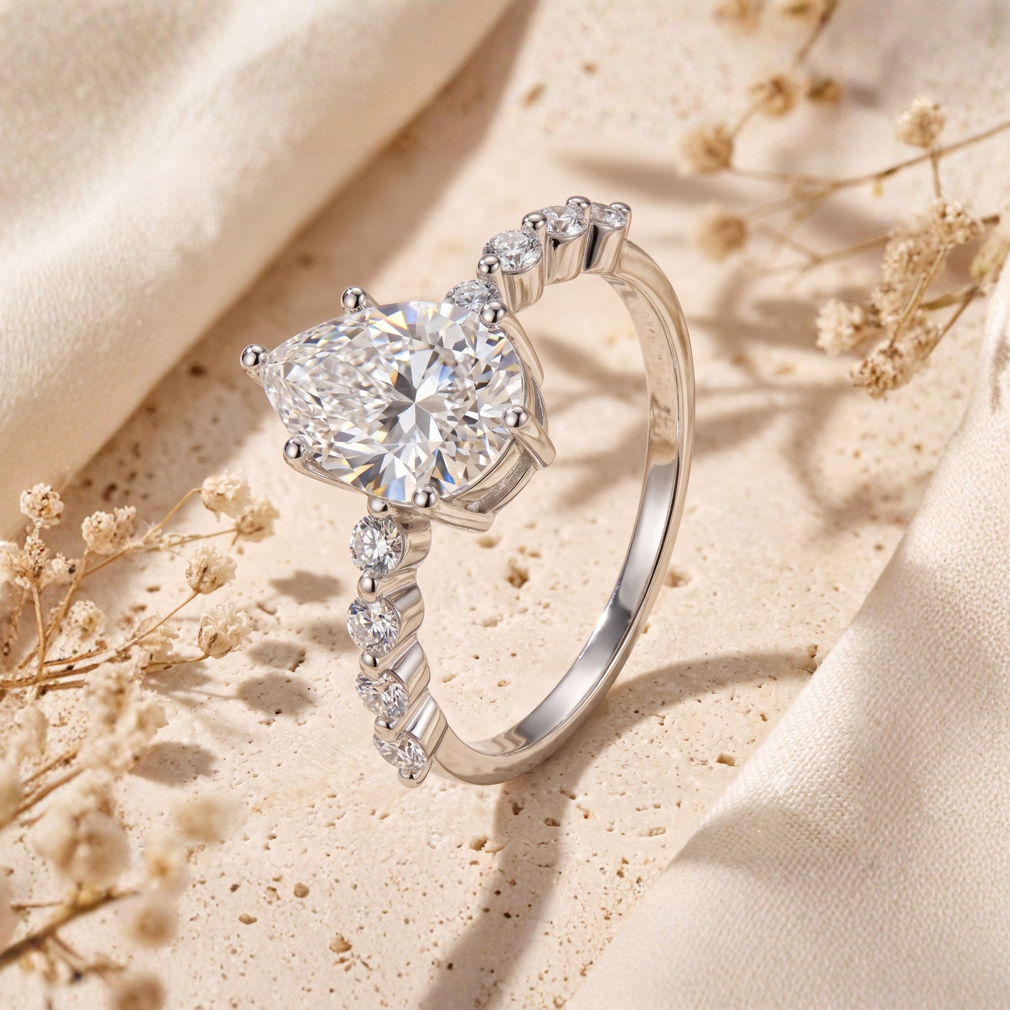 The Teardrop Accent Ring