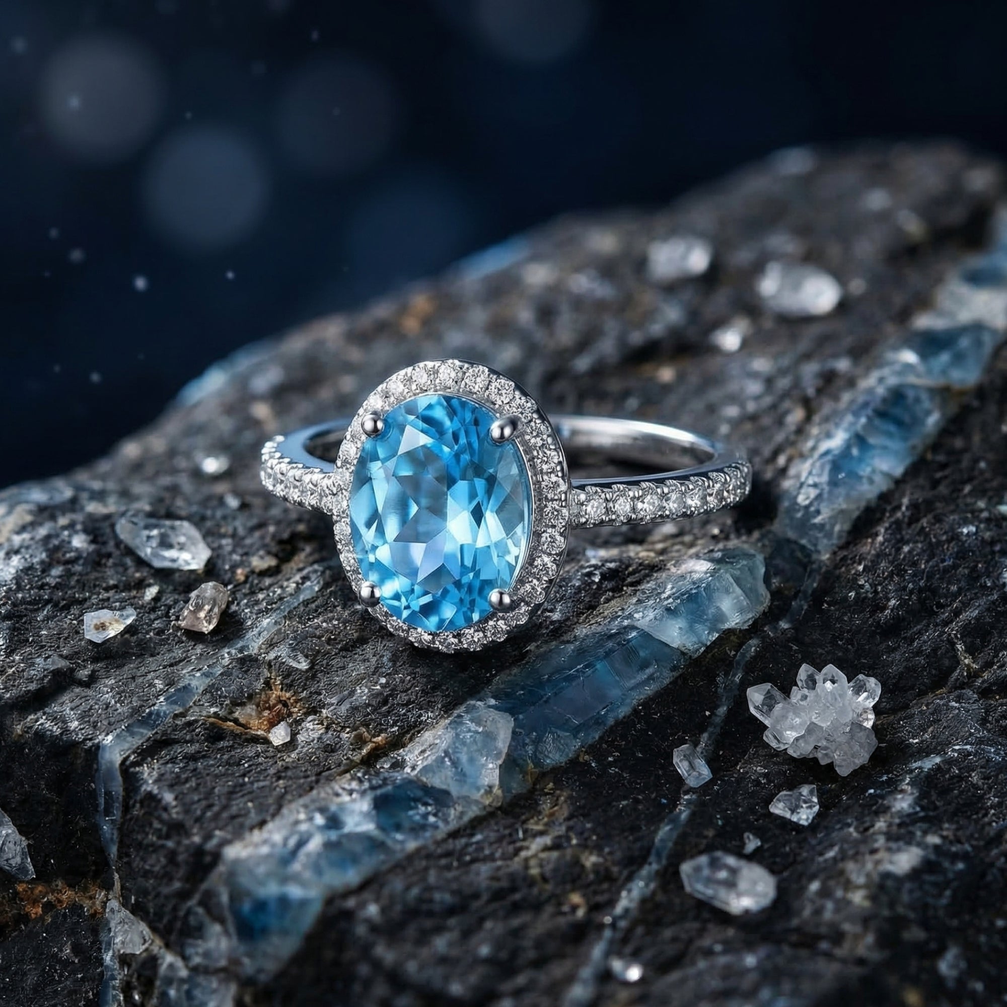 The Ariella Natural Topaz Ring