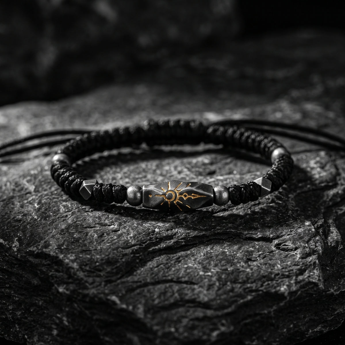 De zonnestraal-armband met koord