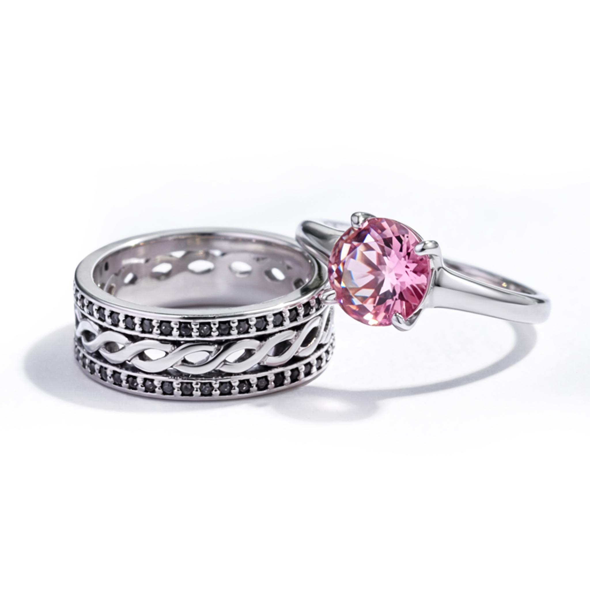 The Interwoven Twist Couples Rings - View 1