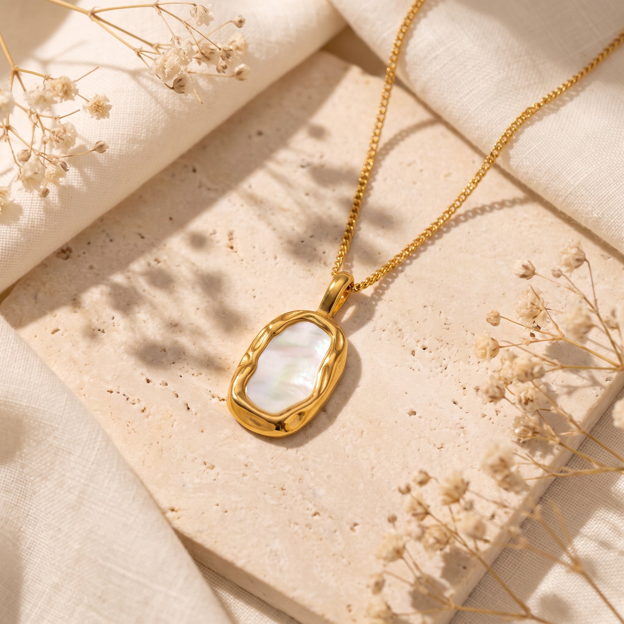 The Organic Shell Pendant Necklace