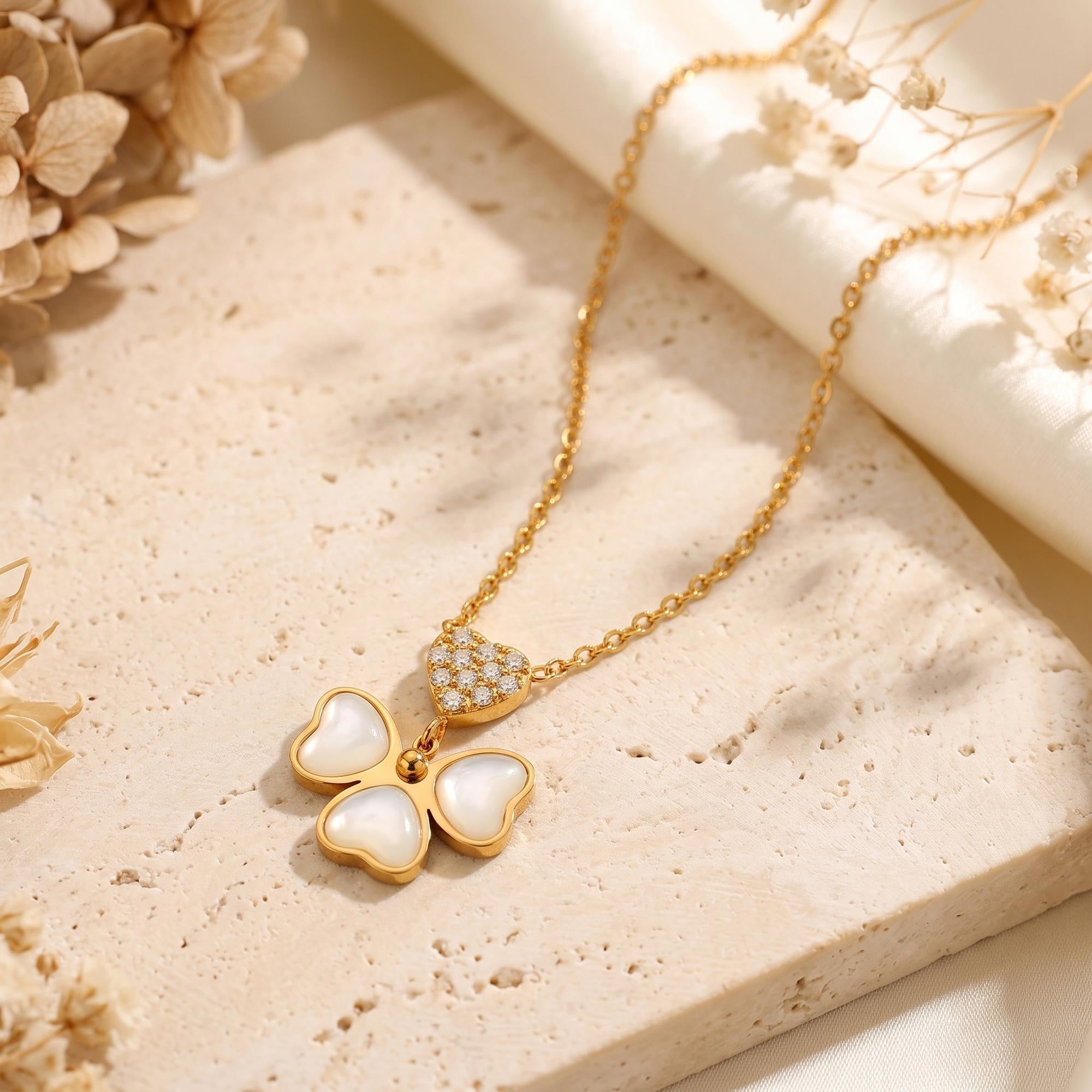 The Mother-of-Pearl Butterfly Necklace