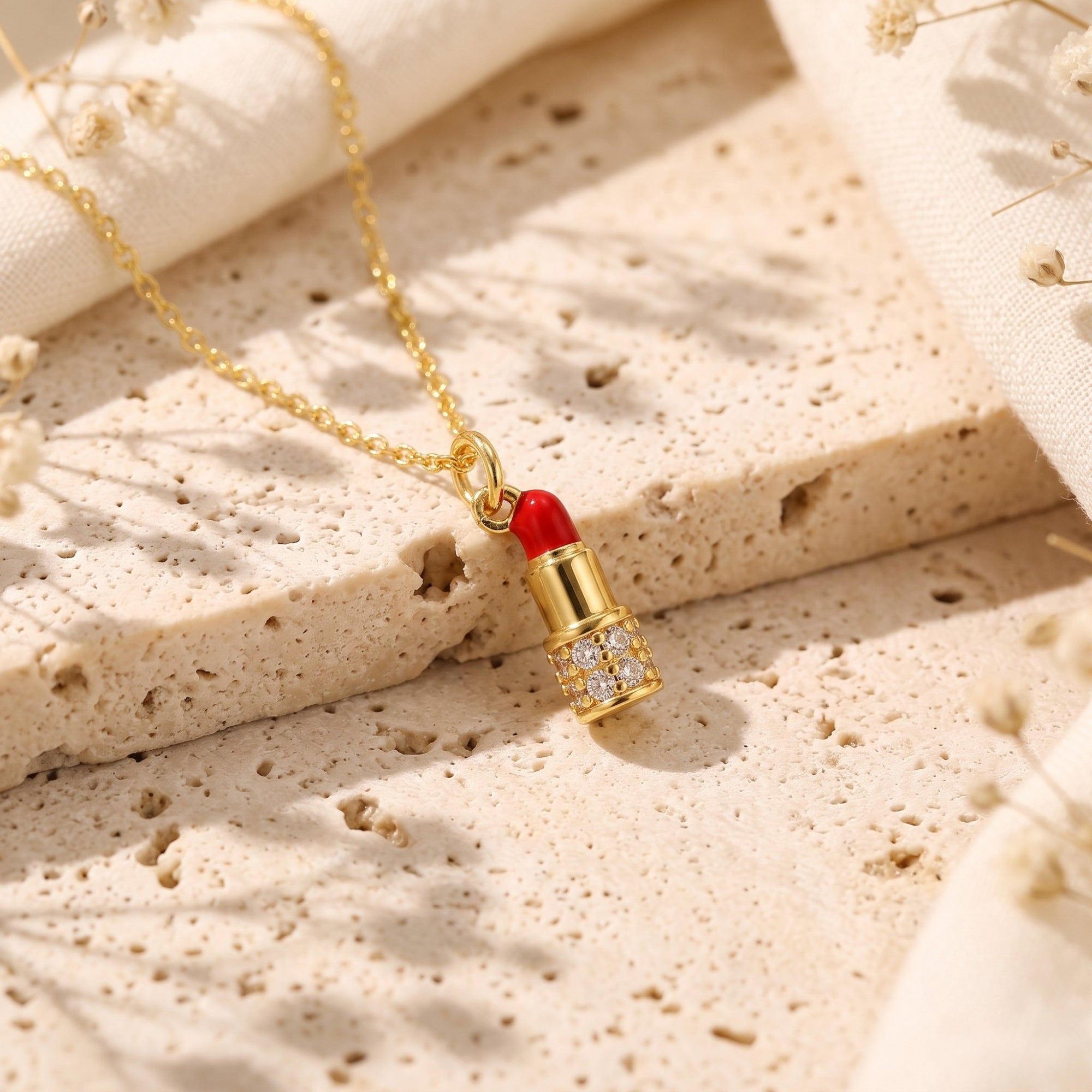 The Glamour Lipstick Necklace