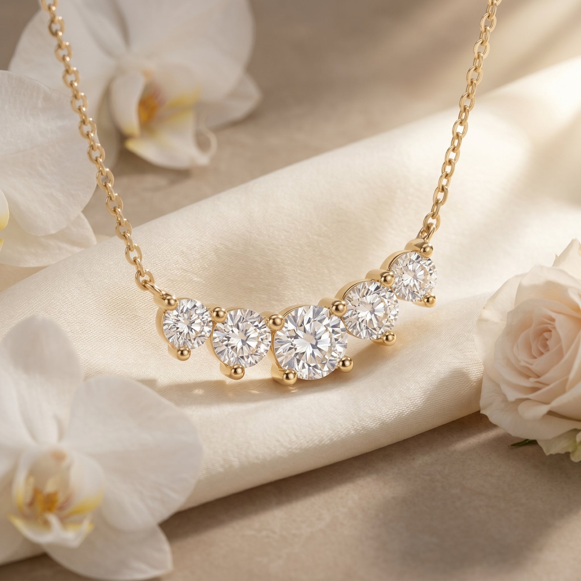 The Antonella Moissanite Pendant Necklace
