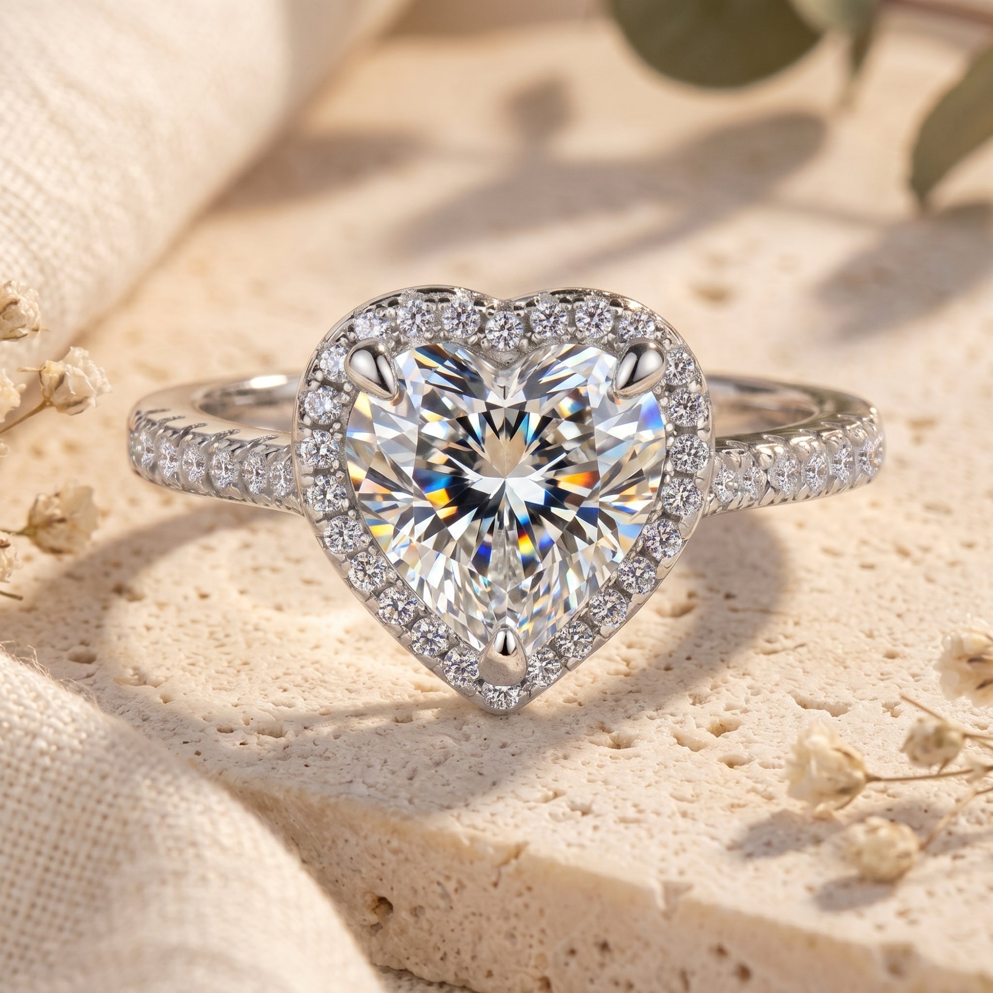 Der Sweetheart-Halo-Ring