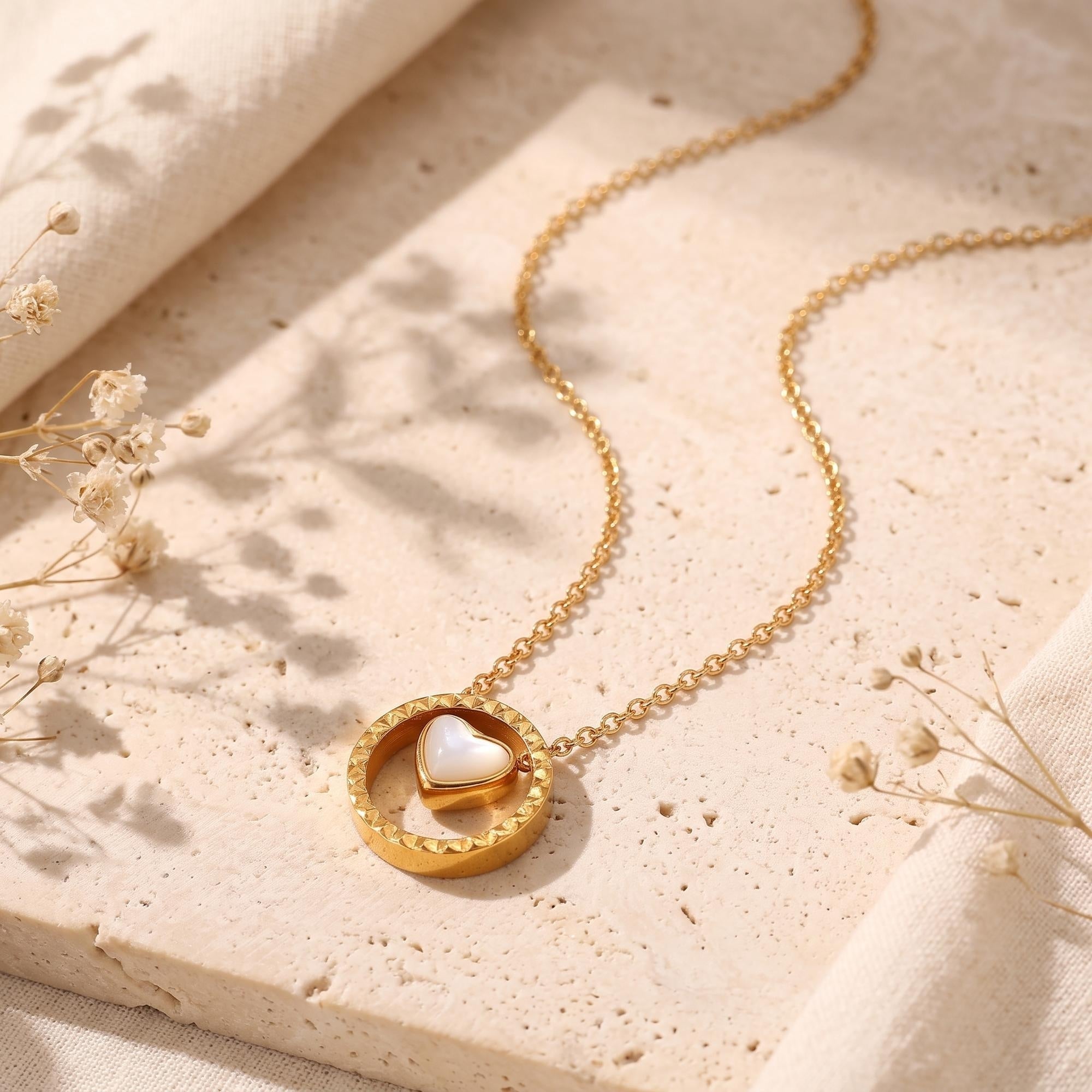 The Rosetta Mother of Pearl Necklace
