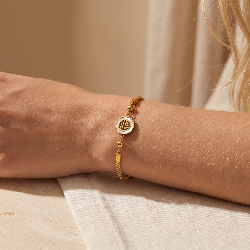 The Medallion Mesh Bracelet