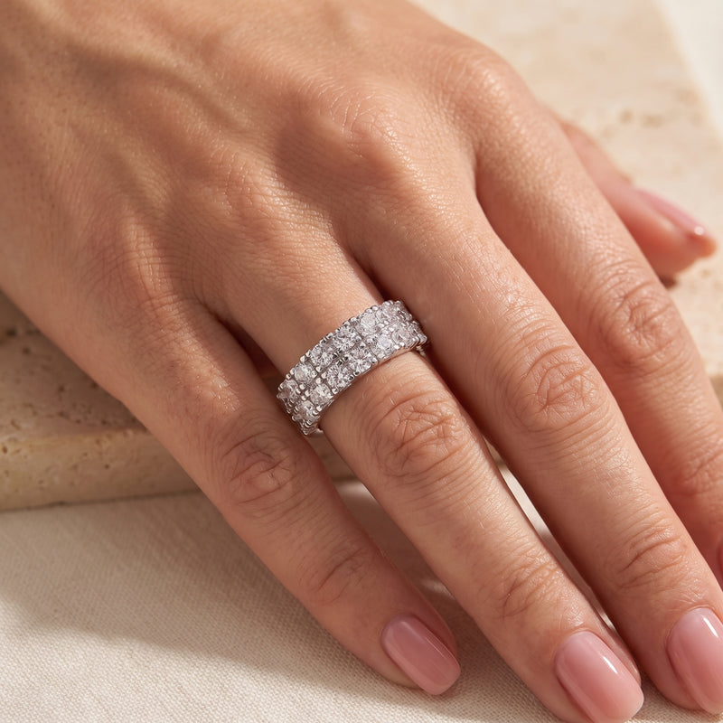 The Double-Row Pave Ring