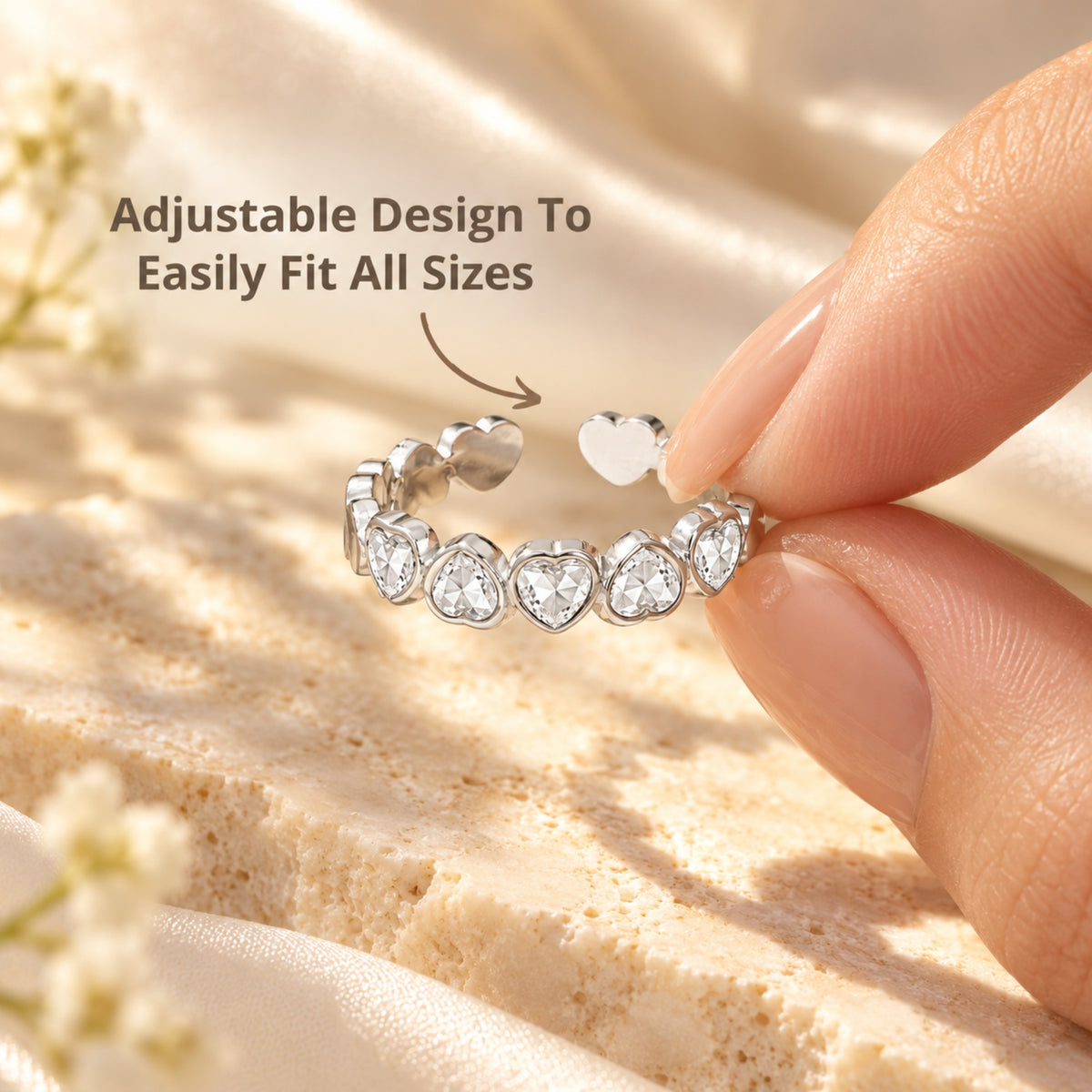 The Sisterhood Heart Ring