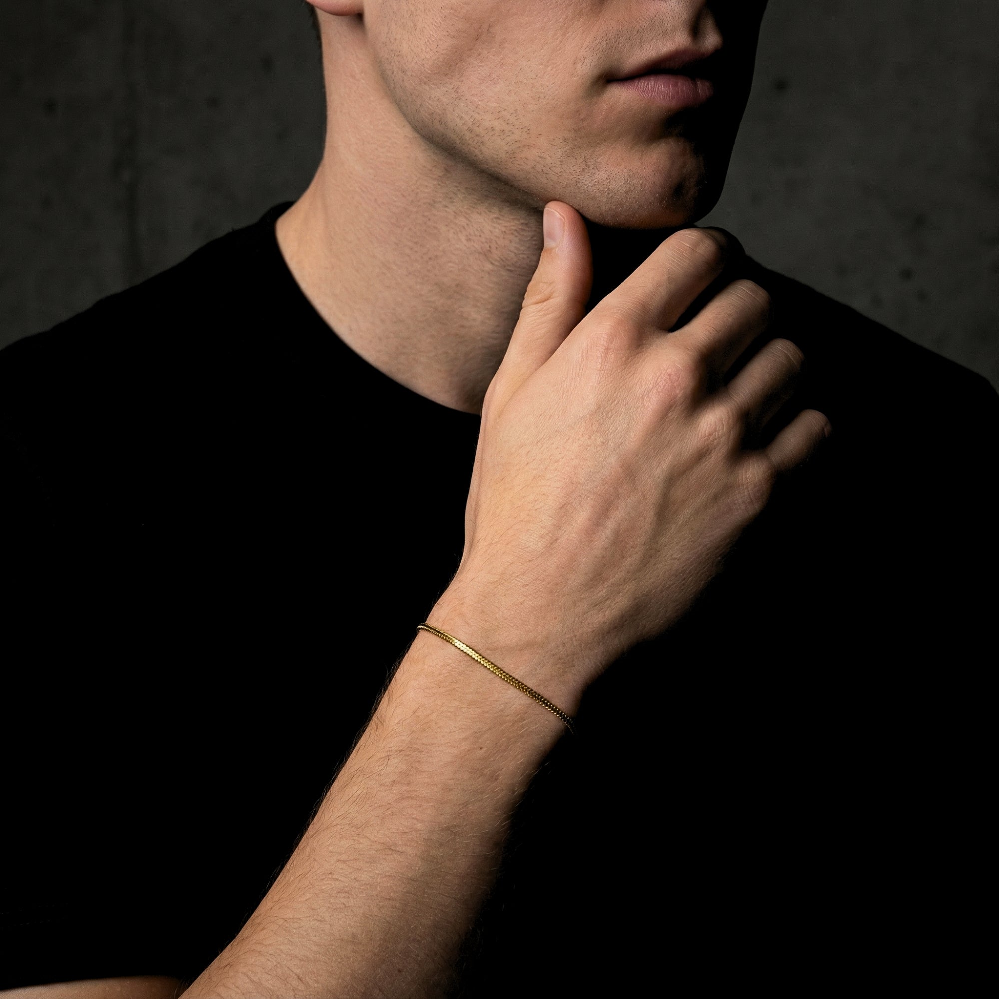 Square Link Bracelet - Gold