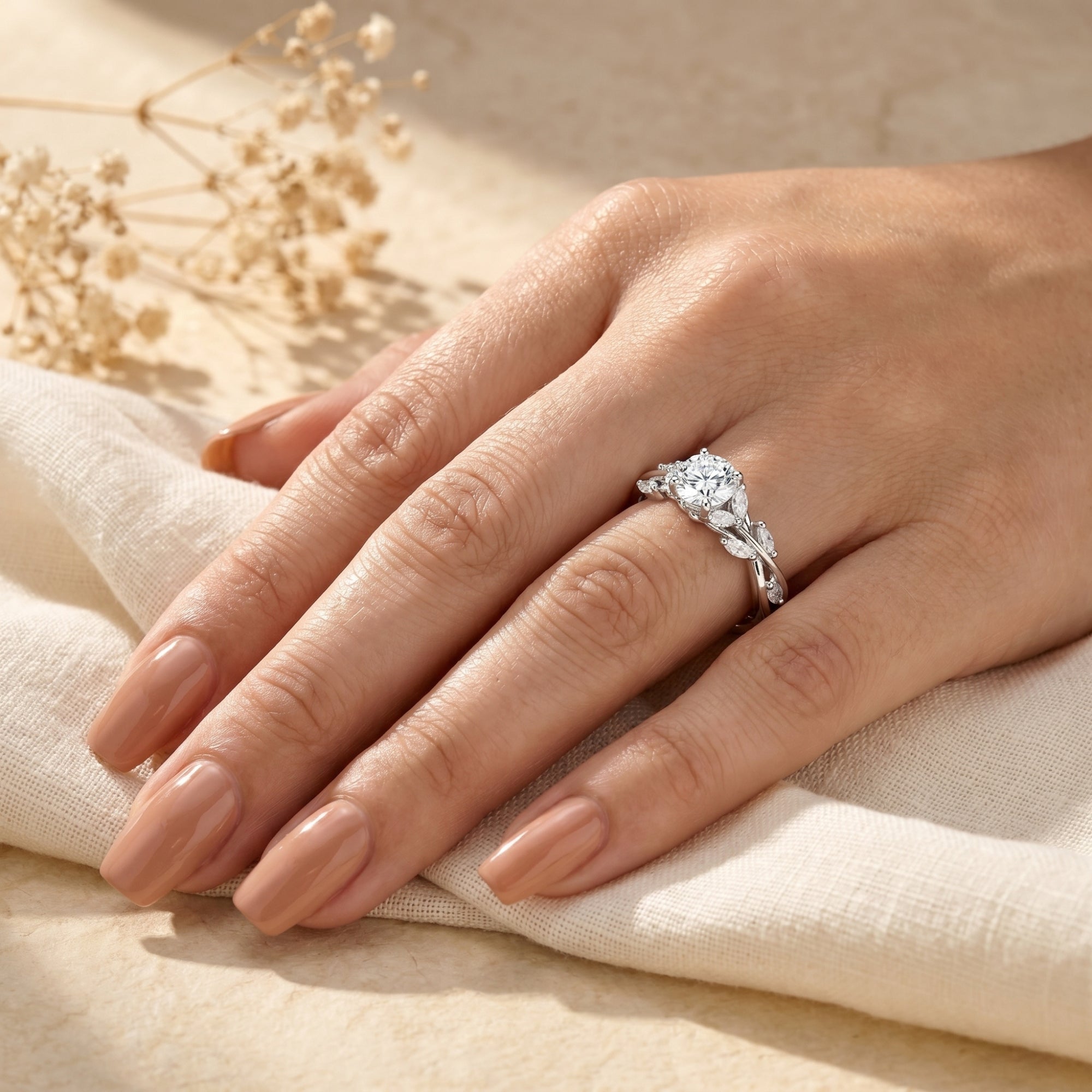 The Calyxta Moissanite Ring
