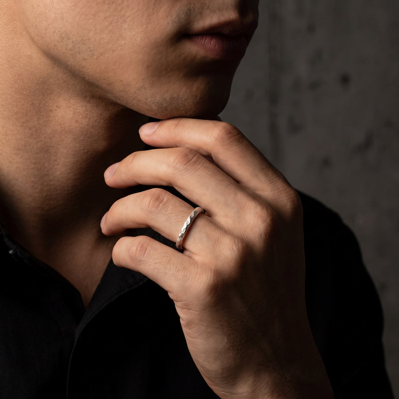 The Forge Hammered Open Ring