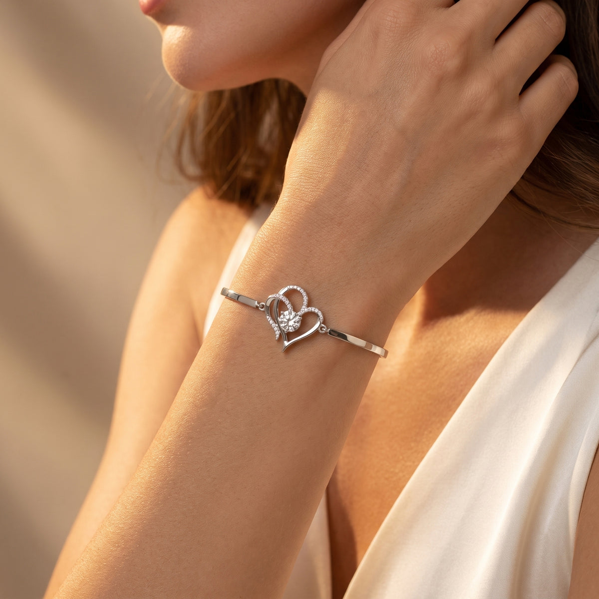 The Interlocking Heart Bracelet