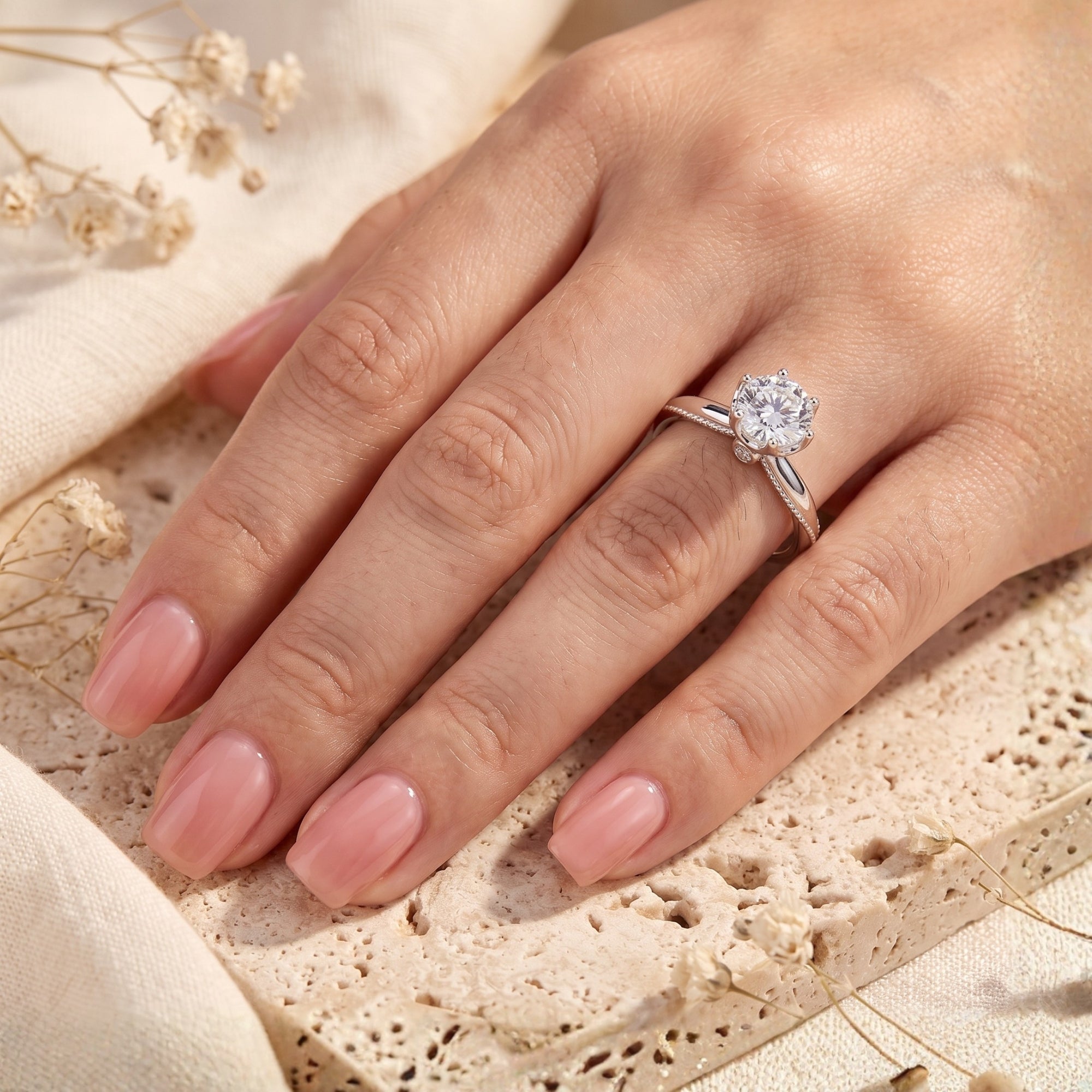 The Stella Milgrain Ring