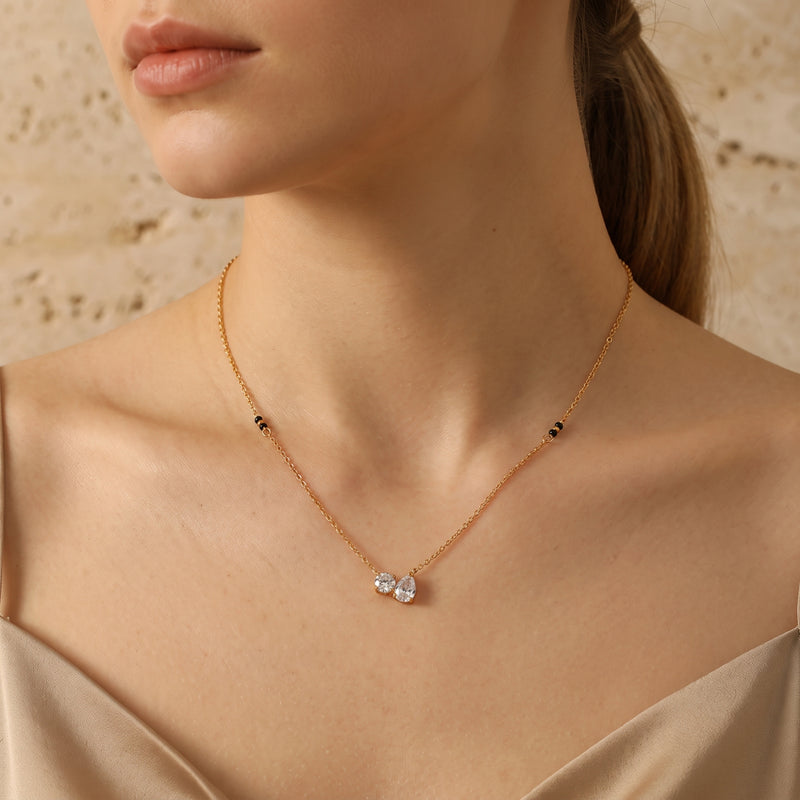 The Amara Duo Pendant Necklace
